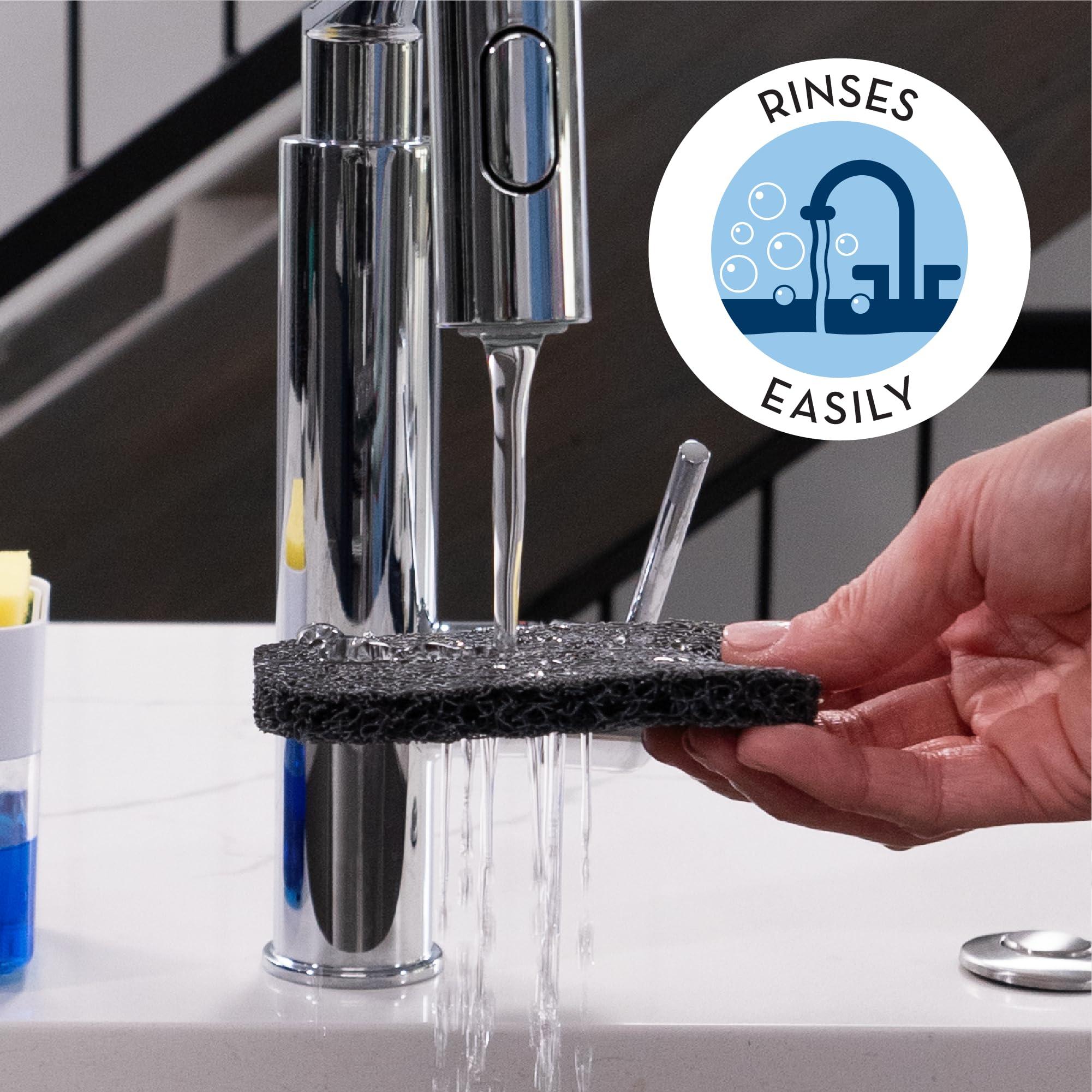 S&T INC. Bar Soap Holder for Kitchen, Bathroom, and Soap Dish, 4 Pack, Dark Grey, 2.9 inches by 4.4 inches - Image 6