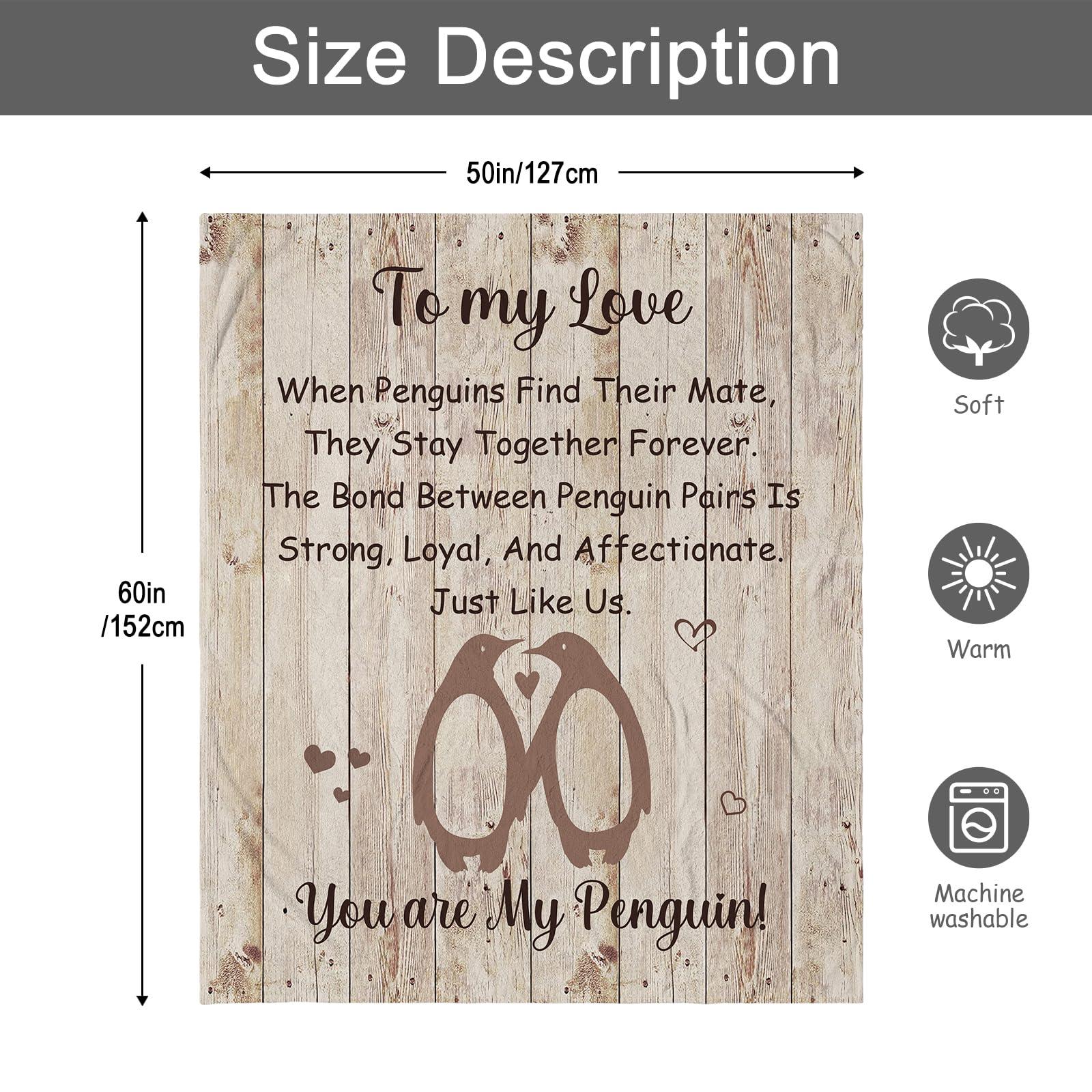 Gifts for Him Her - Wedding Anniversary Blanket Gifts for Couple - Anniversary Husband/Boyfriend Gift - Romantic I Love You Gift Him Her - Wedding Present for Wife/Husband Throw Blanket 60"X50" - Image 3