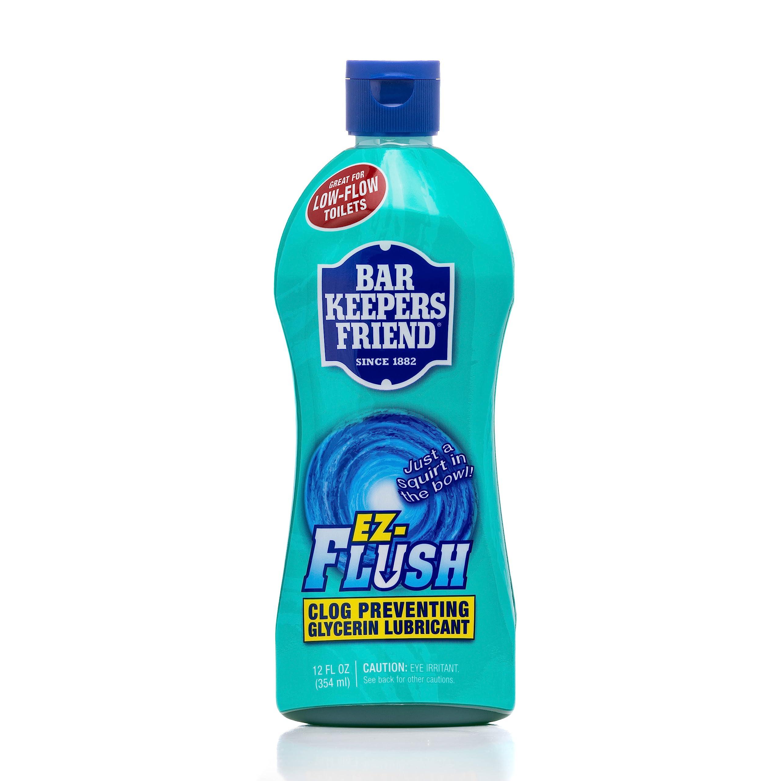 Bar Keepers Friend EZ-Flush Toilet Flushing Aid (2 x 12 oz) Liquid Plumber to Help Prevent Clogged Toilets - Reduces Clogging, Odor & Residue, Ideal for Low-Flow, Boat & RV Toilets, Citrus Fragrance - Image 8