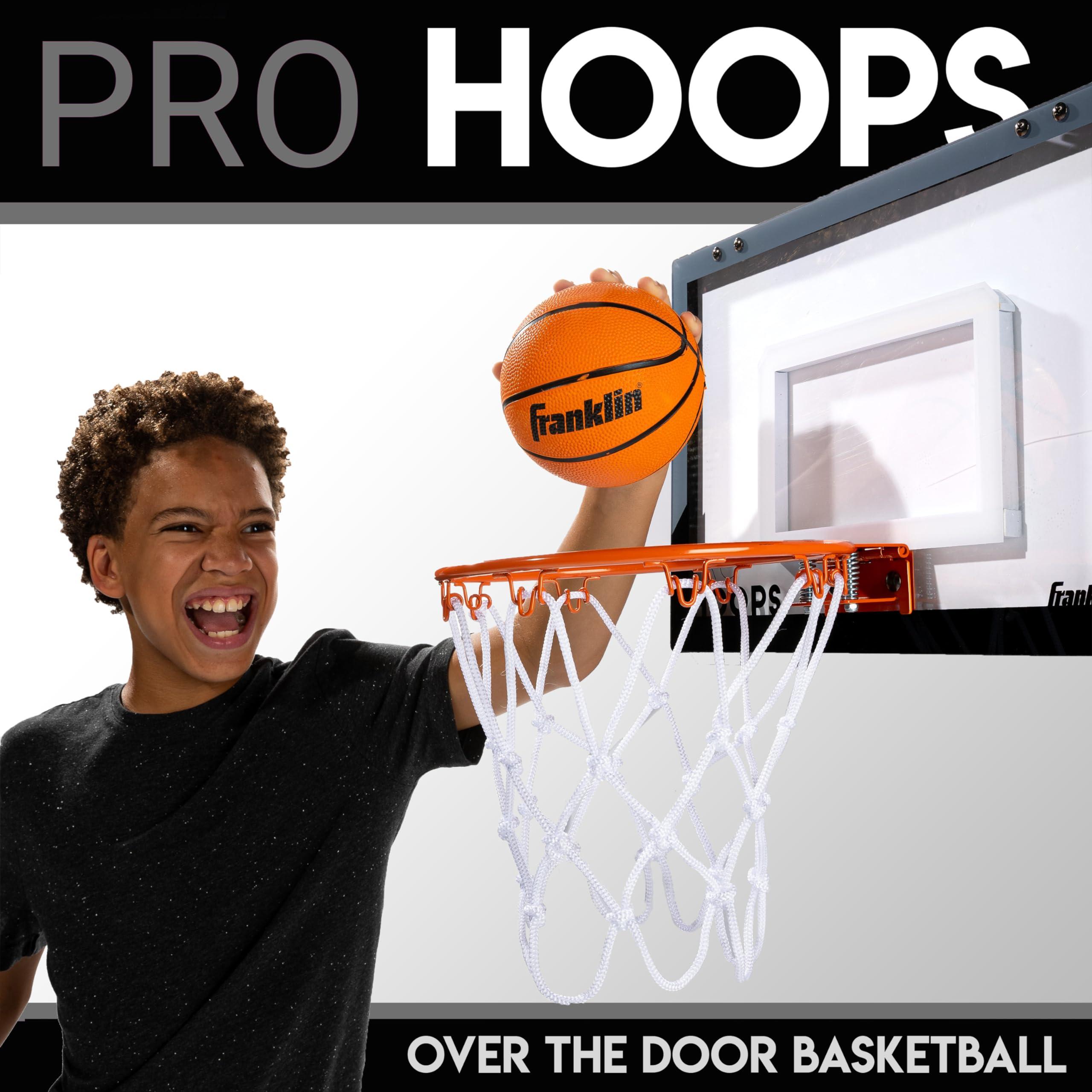 Franklin Sports Mini Basketball Hoops-Indoor Over The Door Mini Hoop+Basketball Sets-Perfect Accessory for Bedroom+Office - Image 7