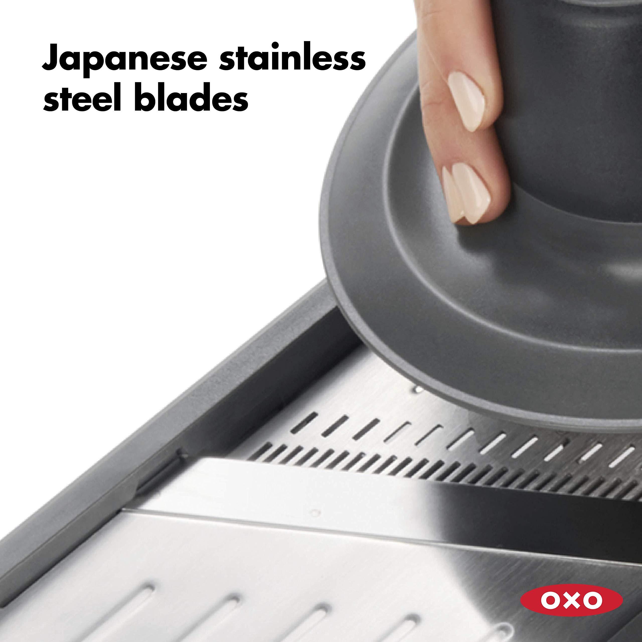 OXO Good Grips Chef's Mandoline Slicer 2.0, Black & Steel - Image 4