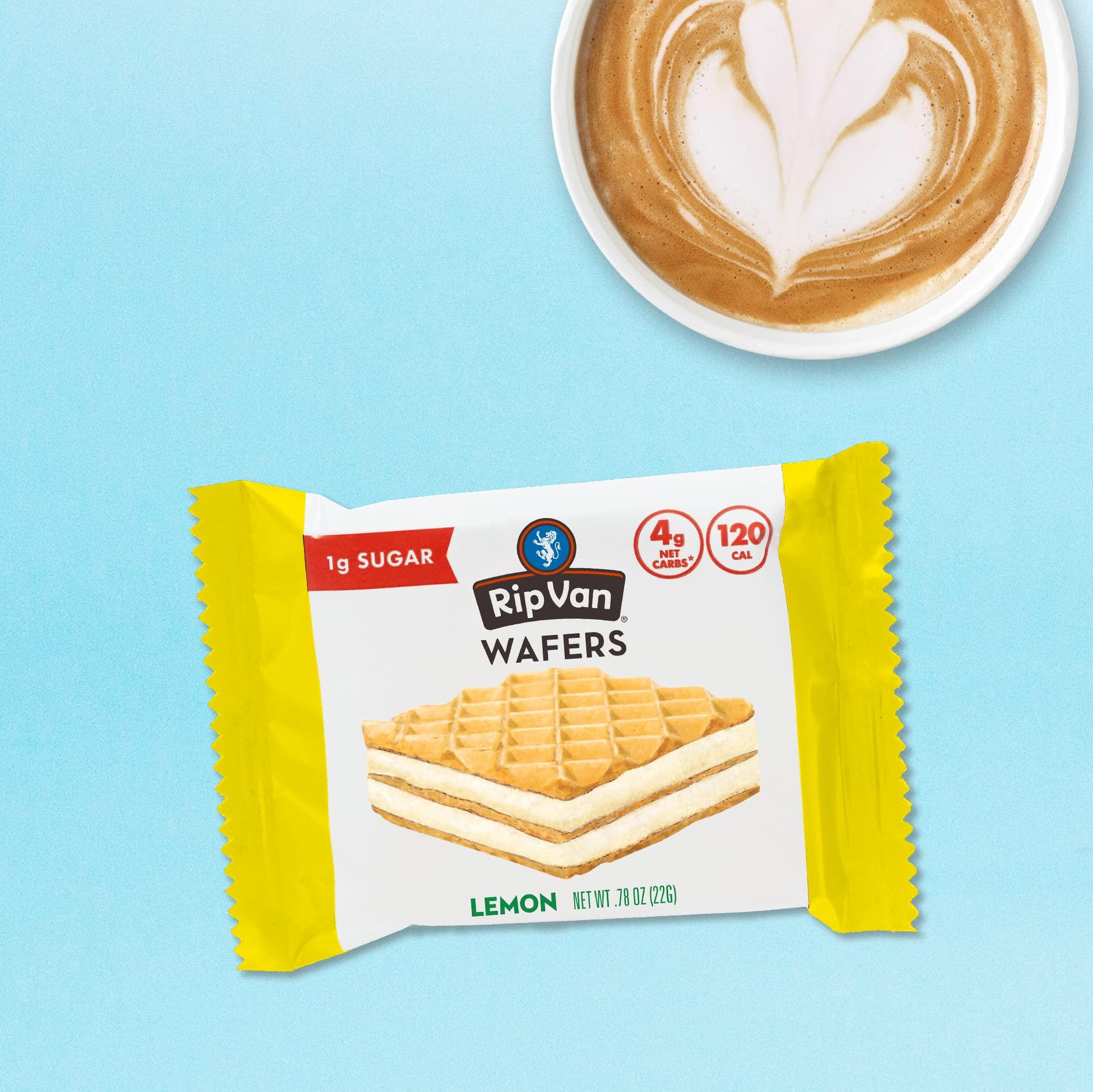 Rip Van Wafels Lemon Cookies, 16 Count, 1g Sugar, 4g Carbs, Vegan, Keto Friendly, Low Calorie, 0g Trans Fat, 120 Calories, 6g Fiber - Image 7