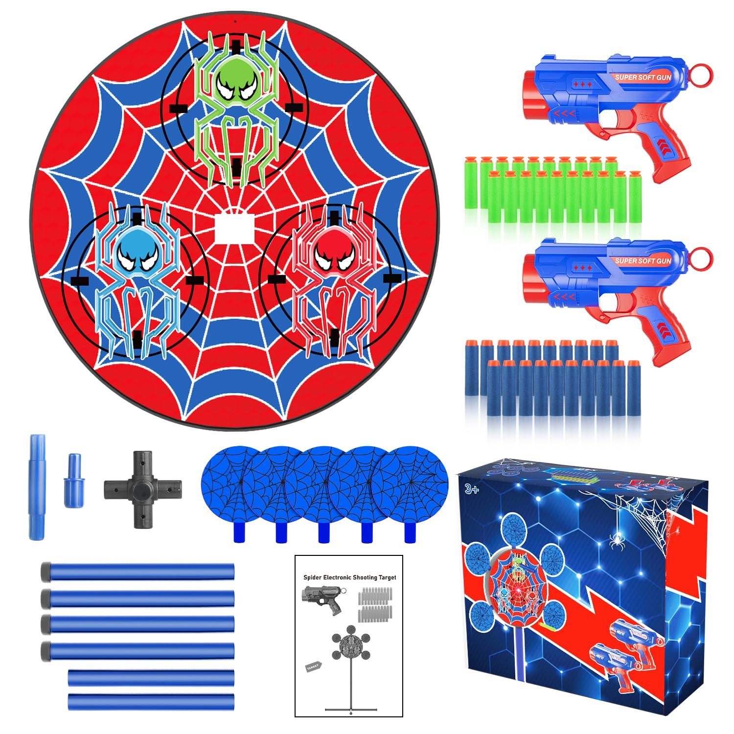 Shooting Games Toys for Nerf Gun Party, Shooting Targets with 2 Toy Guns 40 Foam Darts Kids Outdoor Indoor Toys for Birthday Easter Xmas Gifts for 4 5 6 7 8 9 10+ Year Old Boys Kids - Image 7
