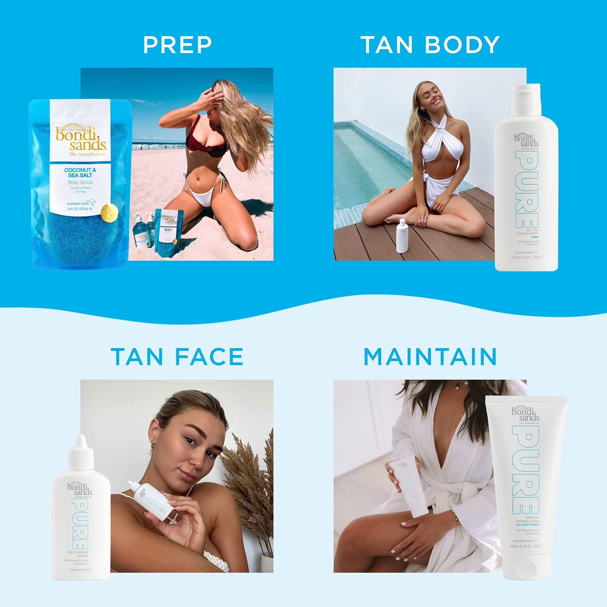 Bondi Sands PURE Gradual Tanning Lotion | Hydrates with Hyaluronic Acid for a Glowing Tan, Fragrance Free, Cruelty Free, Vegan | 6.76 Oz/200 mL - Image 7