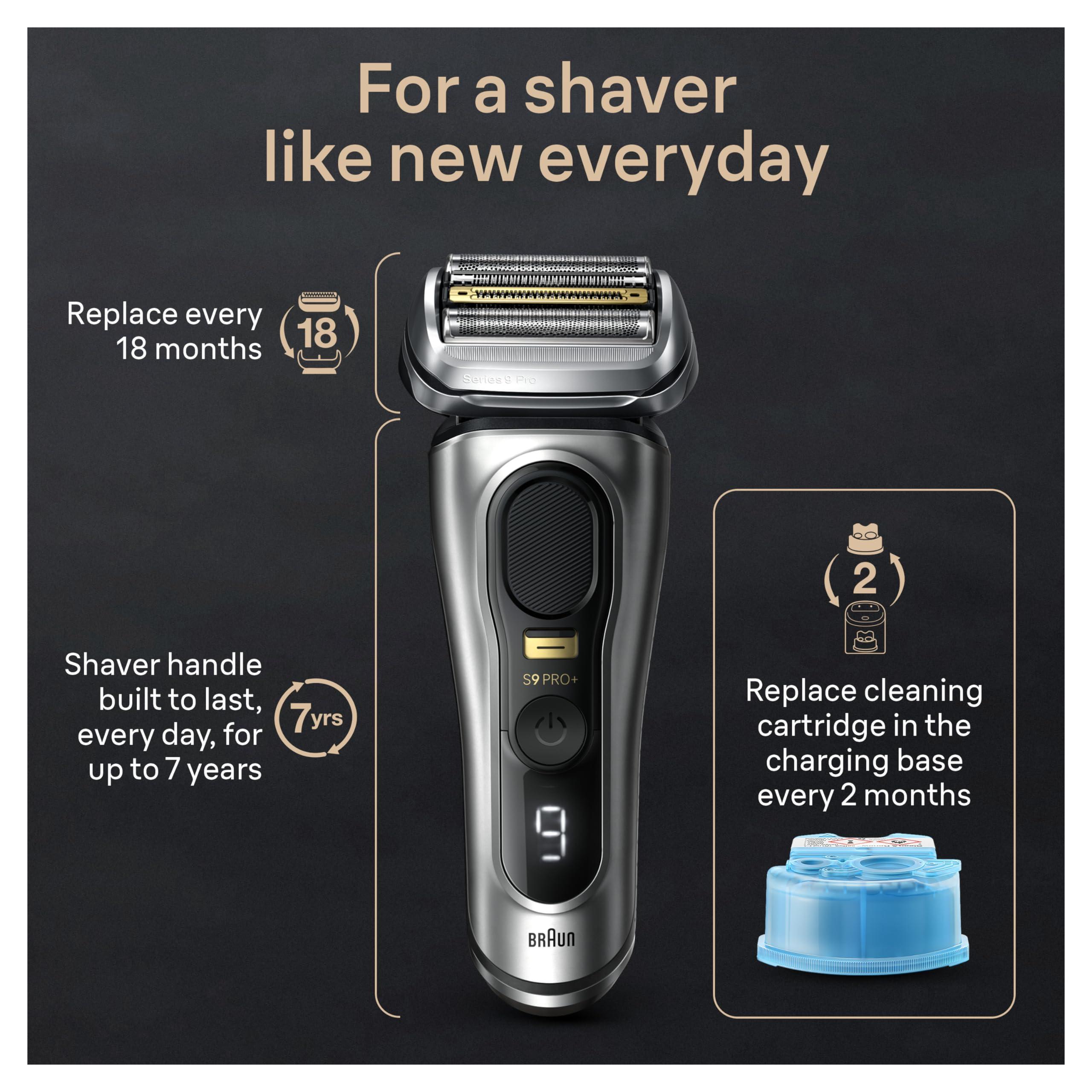 Braun Series 9 PRO+ Electric Shaver, Shaving Kit with 5 Pro Shave Elements and ProComfort Head, SmartCare Center - Image 7
