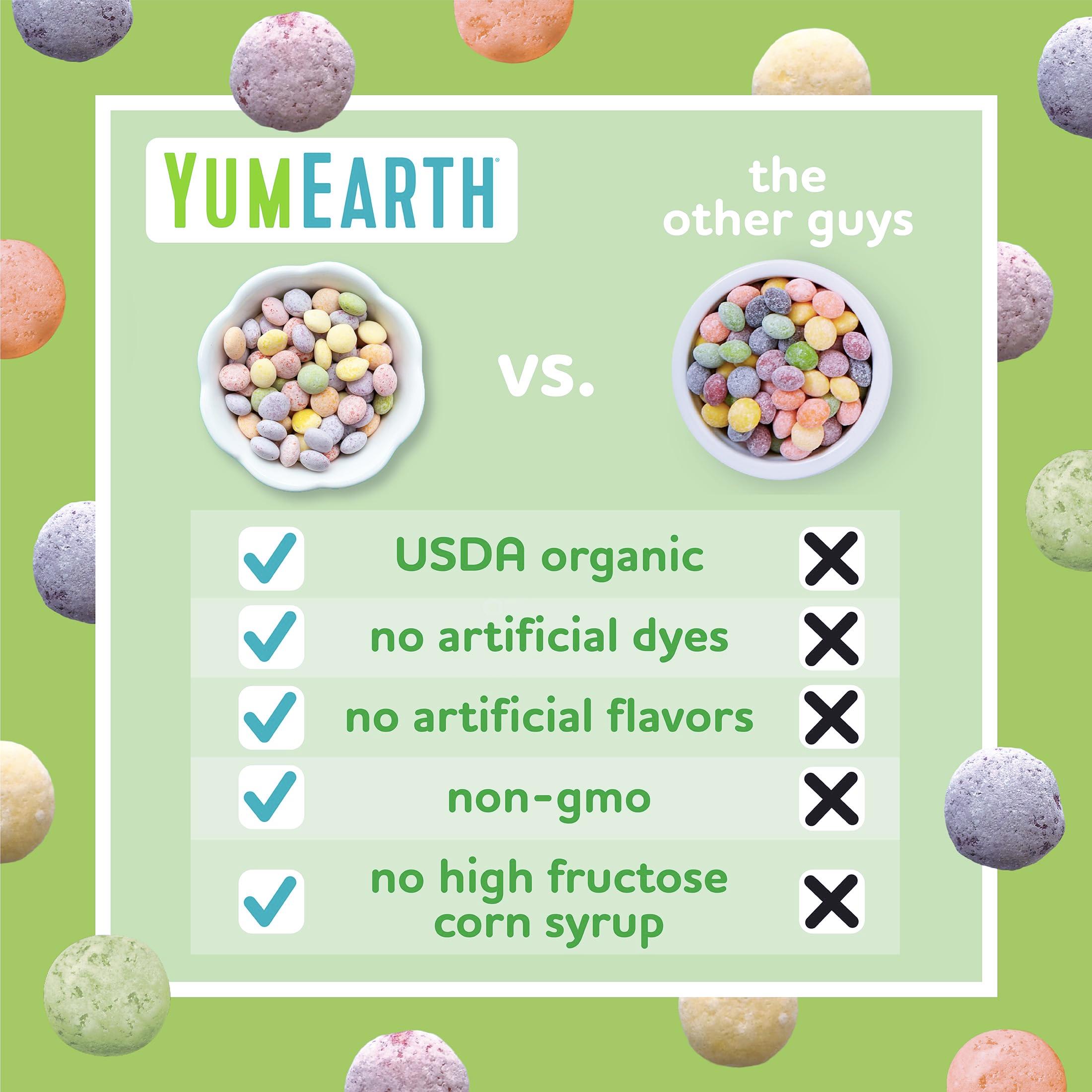 YumEarth Organic Sour Giggles Chewy Candy - Allergy Friendly (Top 9 Free), No Artificial Dyes or Flavors, Non GMO, Gluten Free, Vegan - Individually Wrapped Sour Snack Packs - 0.5 Ounce (Pack of 10) - Image 5