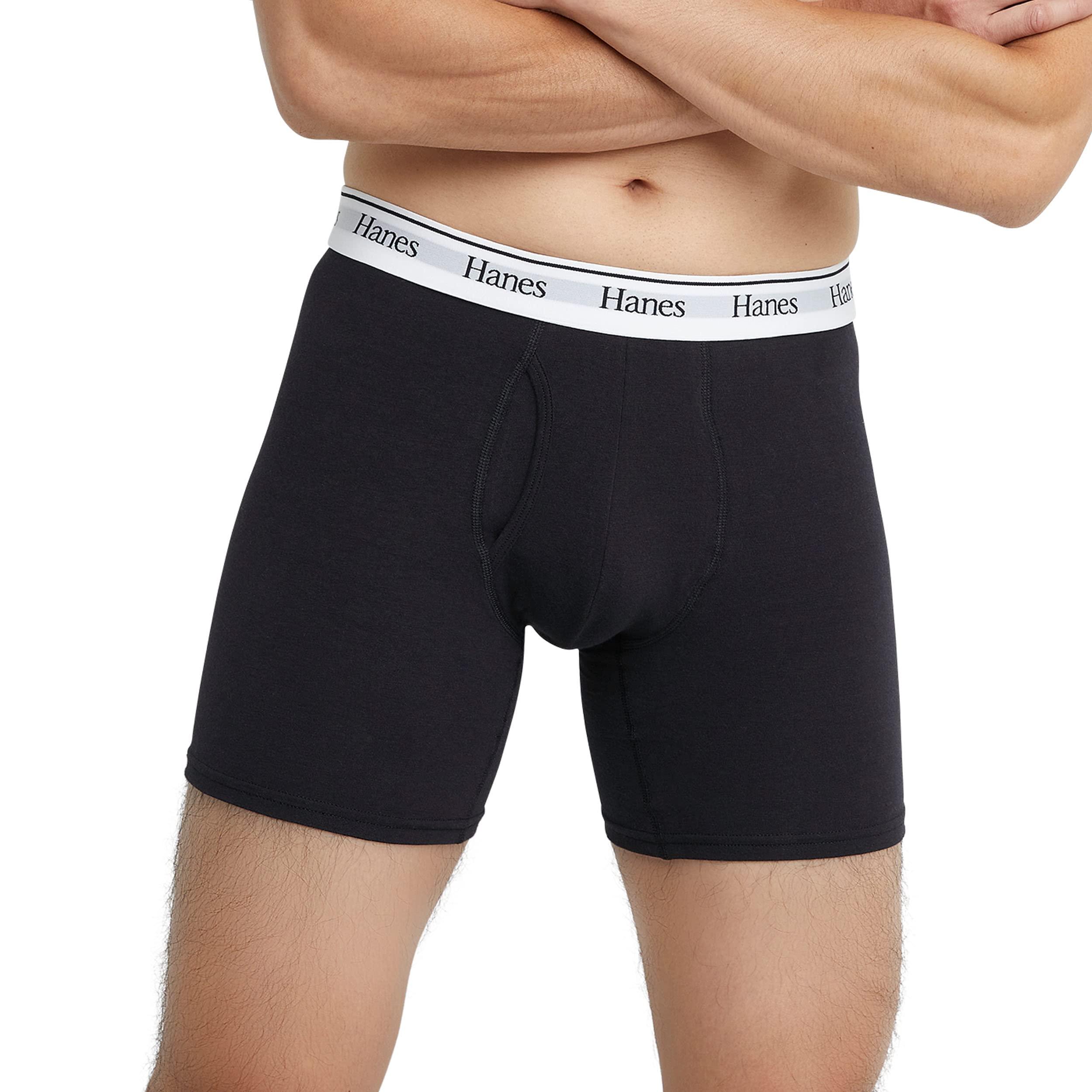 Hanes Originals Men’s Boxer Briefs & Trunks, Stretch Cotton Moisture-Wicking Underwear, Modern Fit Low Rise, Multipacks - Image 2