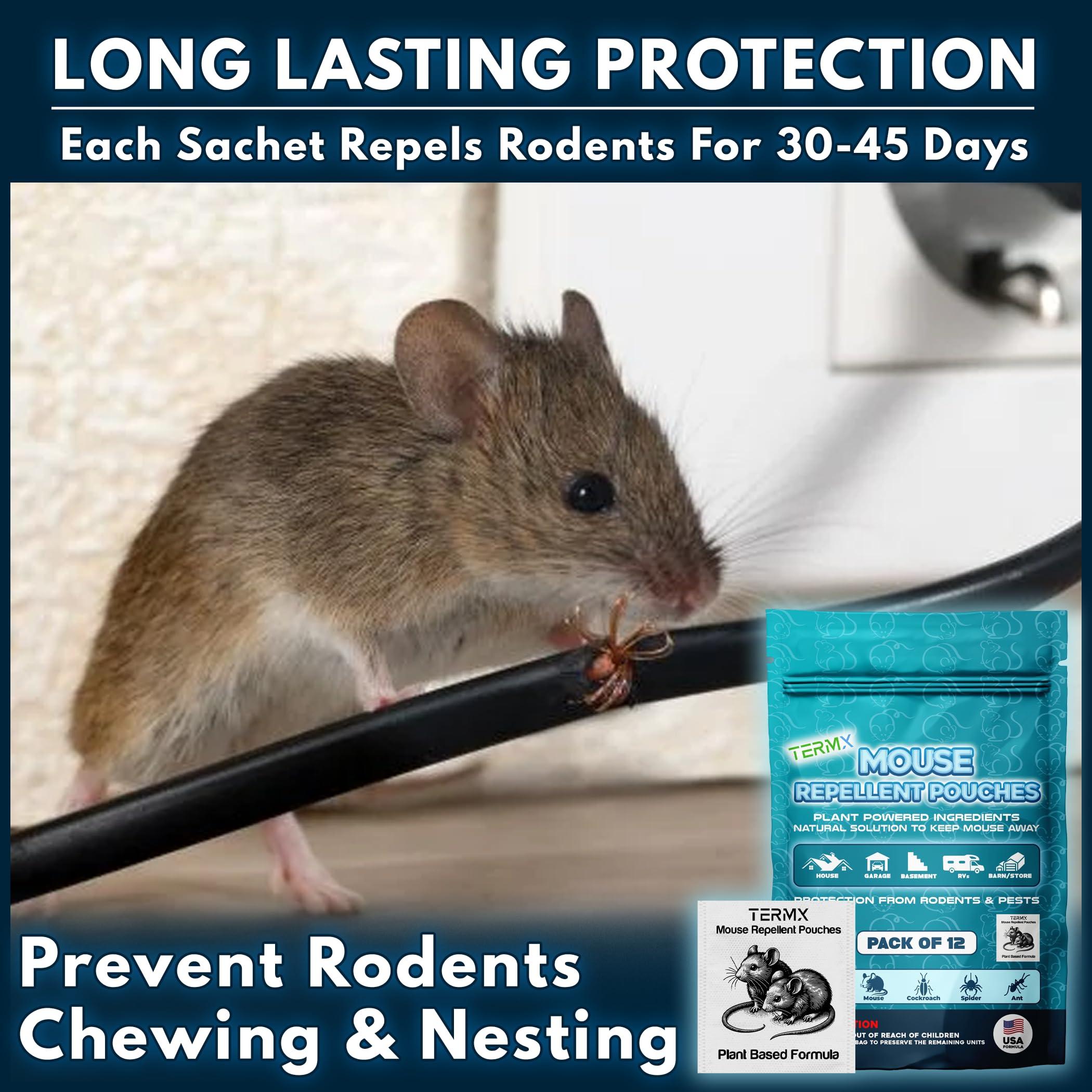 Extra Strong 12Pack Vamoose Mouse Repellent Pouches Botanical Rodent Repellent Indoor Rat Deterrent Outdoor Vamoose Rodent-Repelling Pouches Mice Deterrents for Home Attic/Office/Shed/Barn/Storage/RV - Image 9