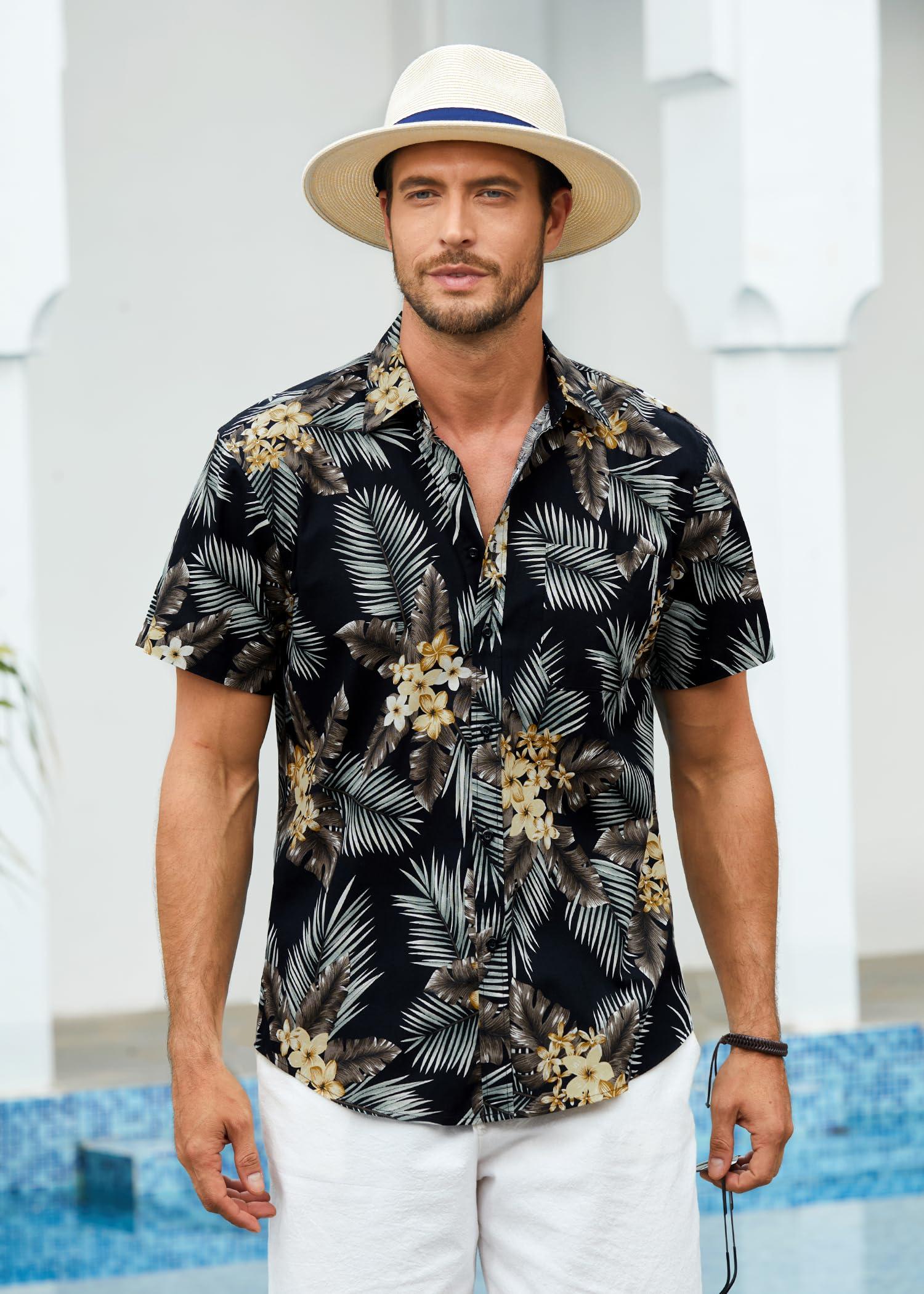 Hawaiian Shirt for Men Short Sleeve Button Down Shirt Men Casual Summer Tropical Beach Aloha Shirts for Men Hawaii Party - Image 8