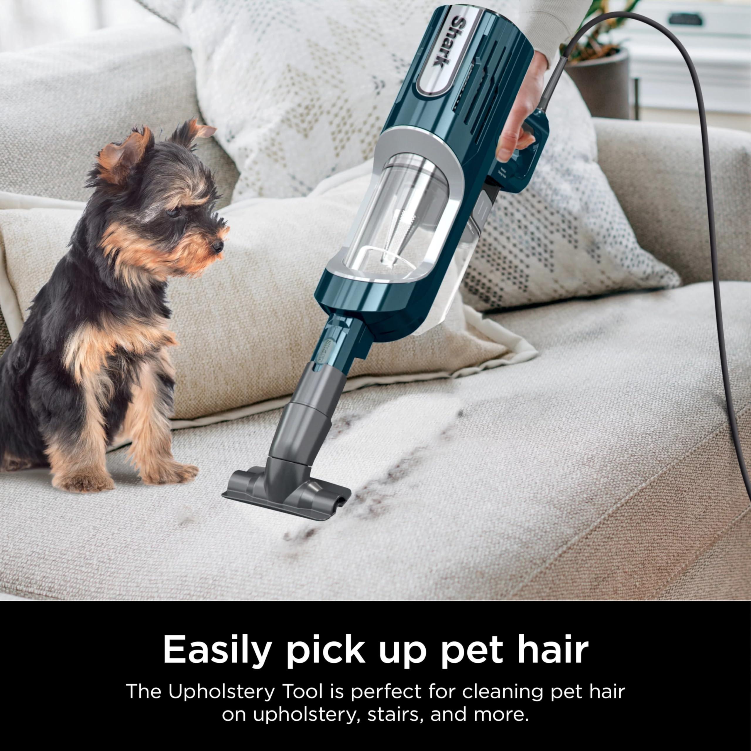 Shark HZ700 Ultralight PetPro Corded Stick Vacuum with PowerFins HairPro Odor Neutralizer Technology, Crevice & Upholstery Tool, Blue Iris (Renewed) - Image 4