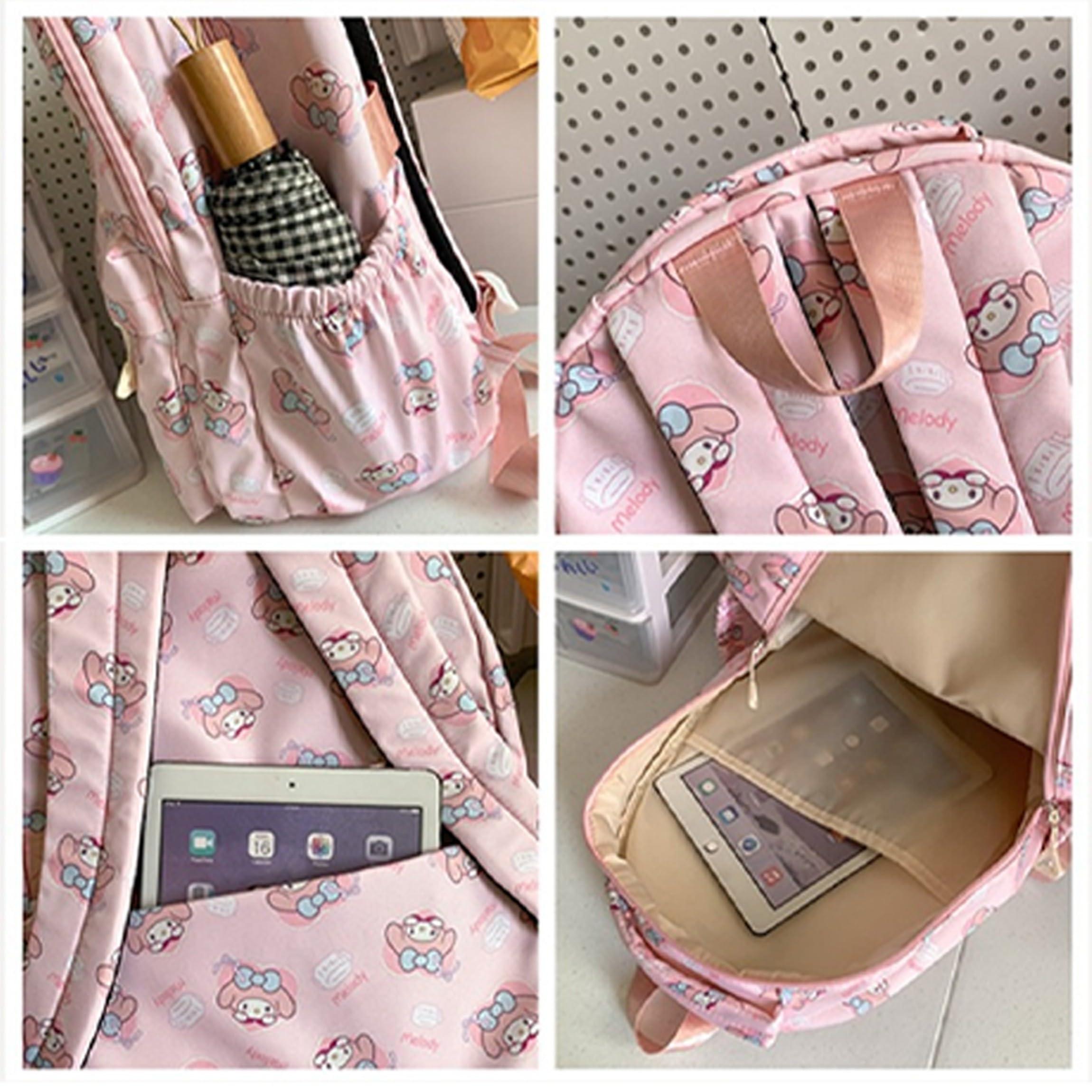 Roffatide Anime Pochacco All Over Print Casual Backpack Laptop Backpack Travel Hiking Rucksack Green - Image 6