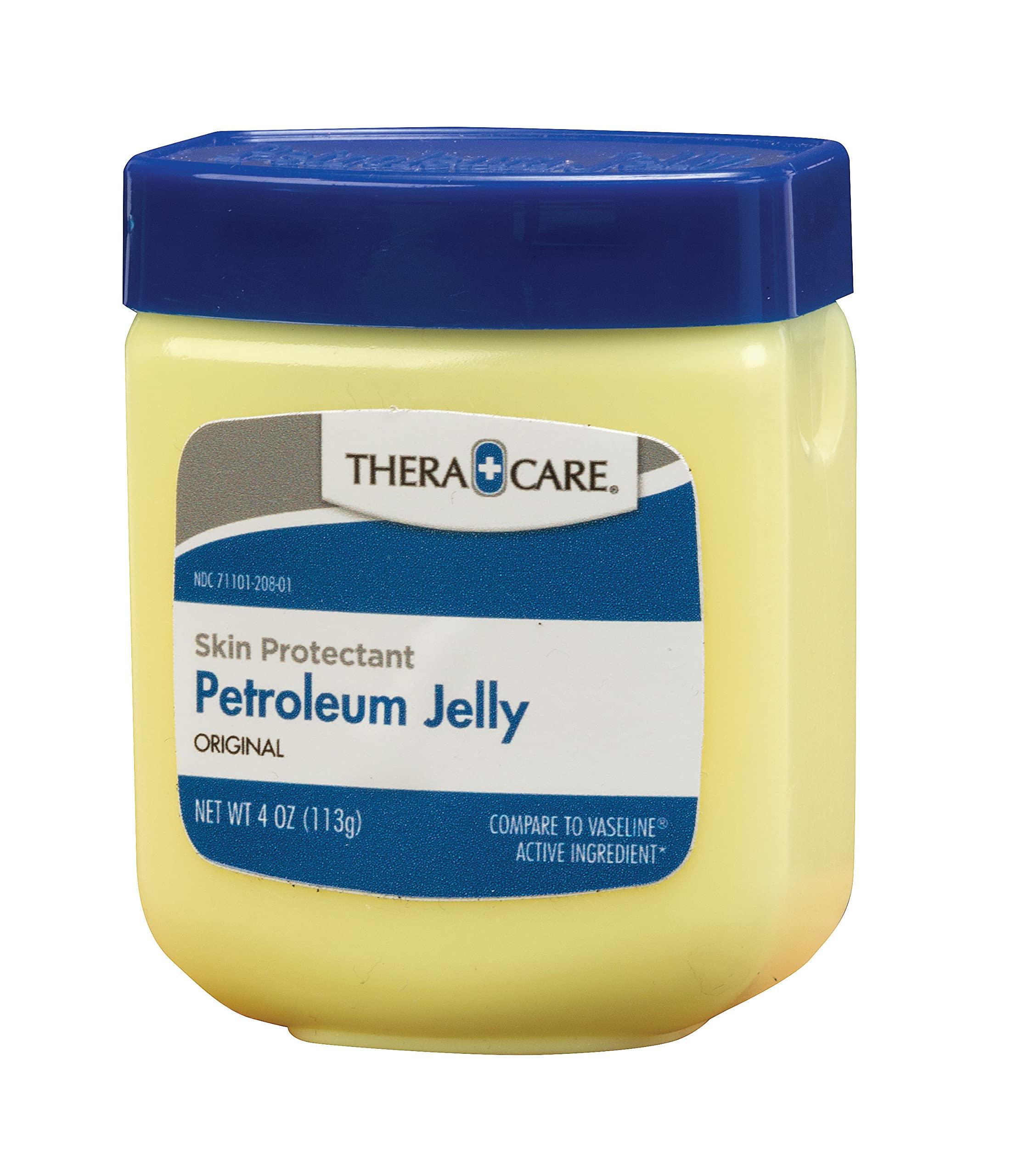 Thera Care Petroleum Jelly Skin Protectant | Ideal for Dry, Itchy, Sensitive Skin | Provides Dry Skin Relief | Protects Minor Cuts, Scrapes & Burns | 4 oz. - Image 4