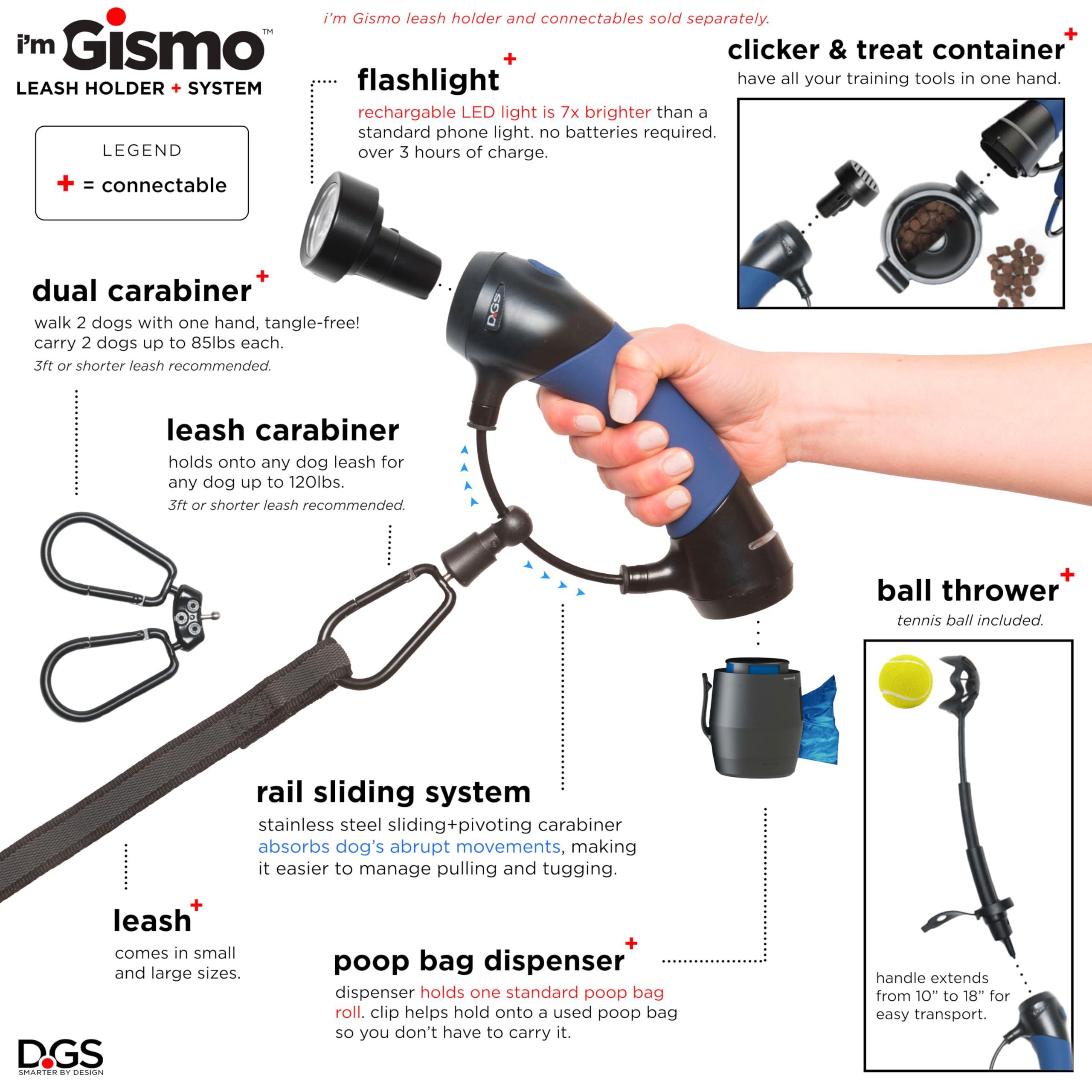 Dog Gone Smart Pet Products Gismo Ball Launcher for Dogs - Telescopic Ball Thrower with 100 Feet Range Plastic Toy - Ergonomic Design | No Slobber Pick-Up for Cleaner Fetch, Attaches to Leash Handle - Image 4