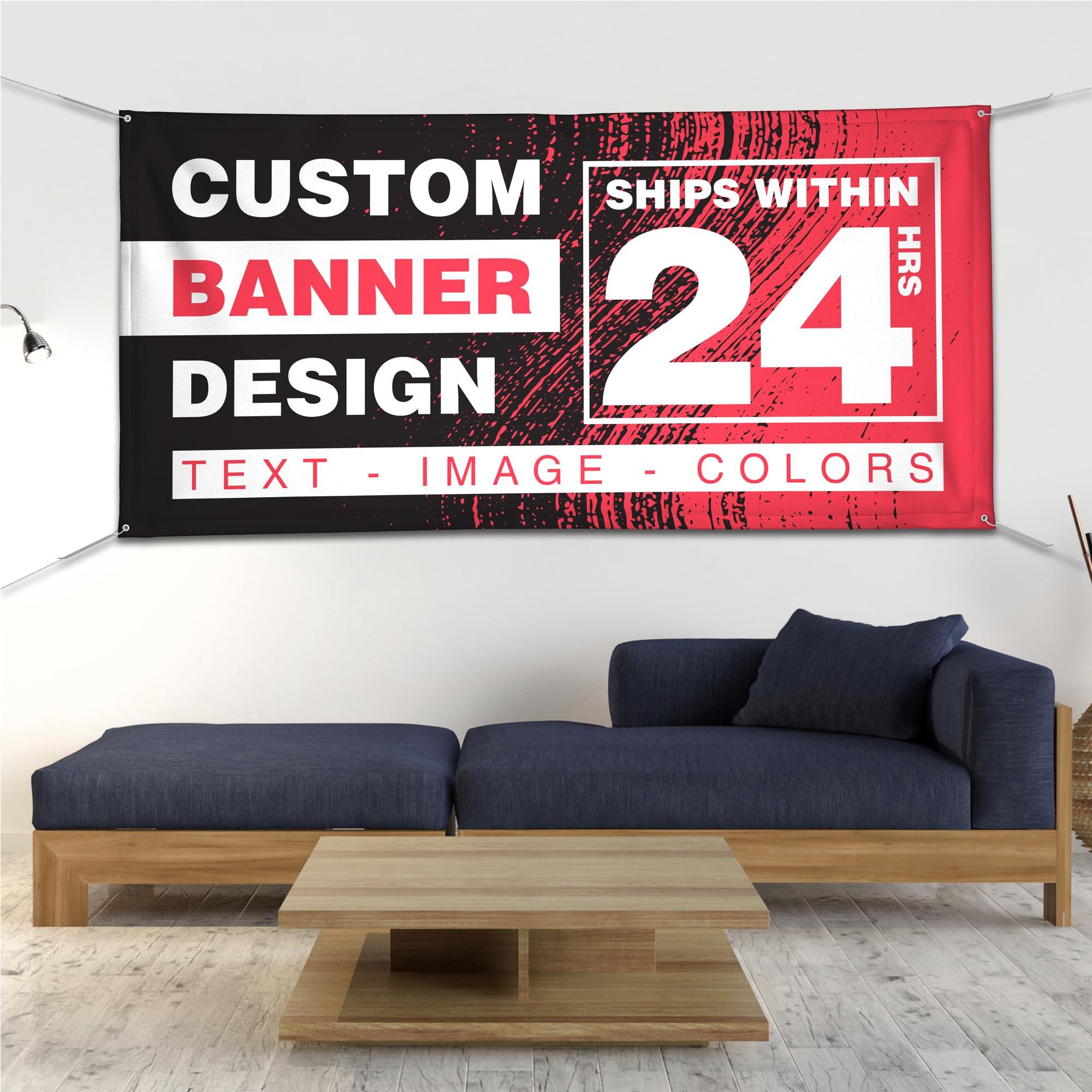 Customized Banner Full Color Printing, Custom Banner, 13oz Vinyl for Indoor & Outdoor Use, Add any Image or Text - Image 5