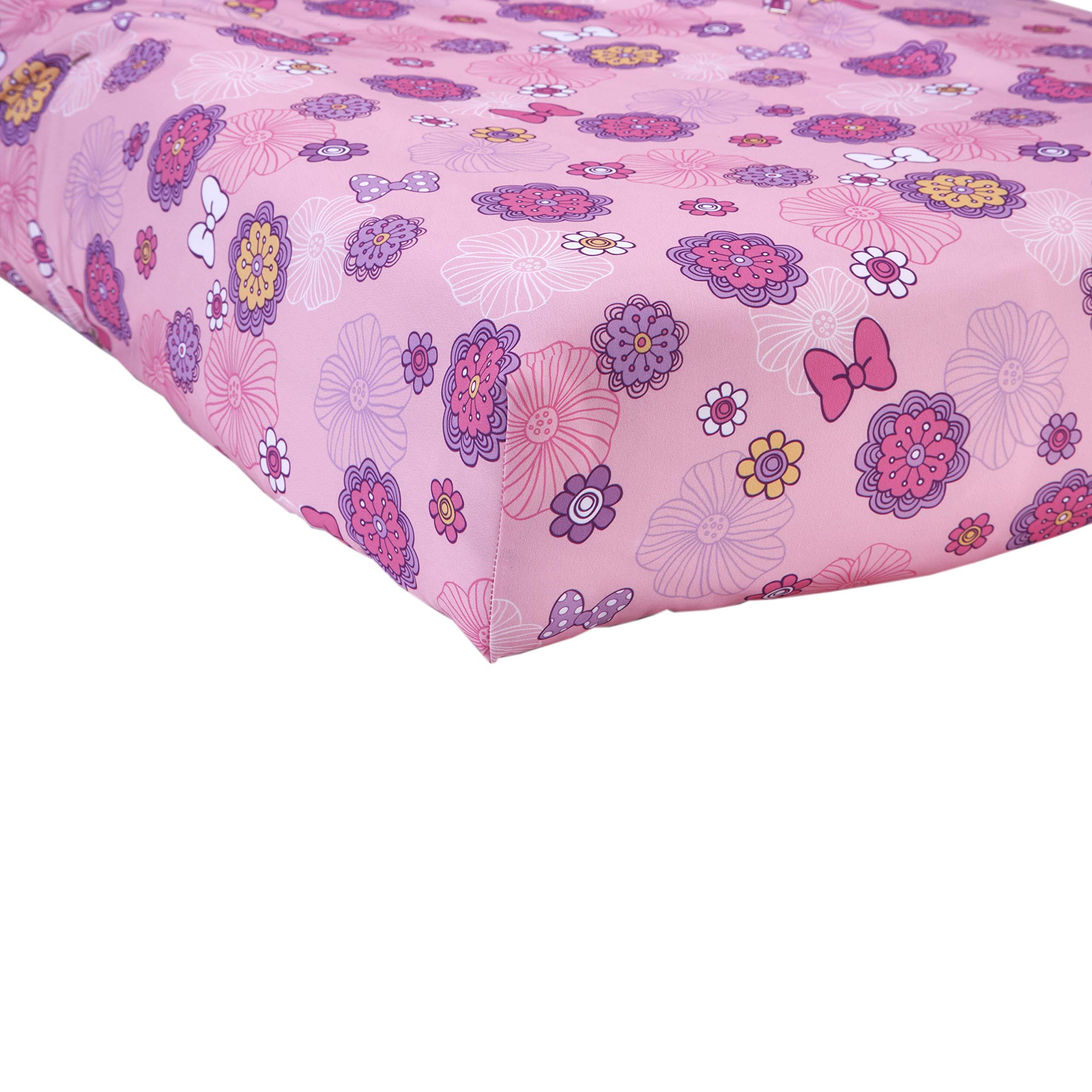 Disney 4 Piece Minnie's Fluttery Friends Toddler Bedding Set, Lavender - Image 4