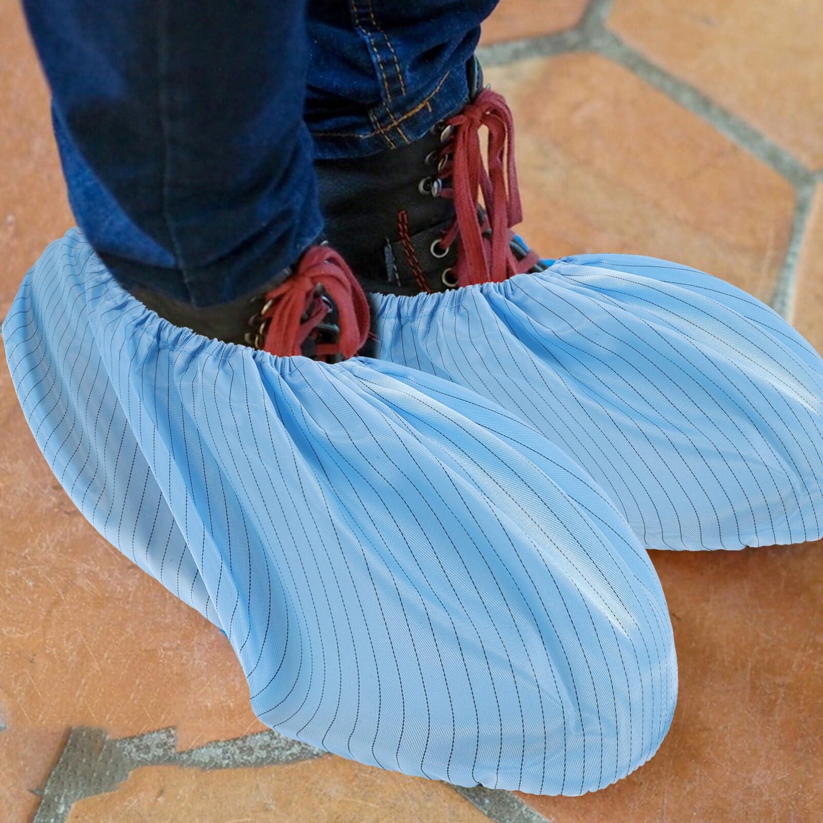 Sosoport 5 Pairs Reusable Shoe Covers Non Slip Shoe Protectors Cover Non Slip Washable Boot Covers Foot and Shoe Booties for - Image 8