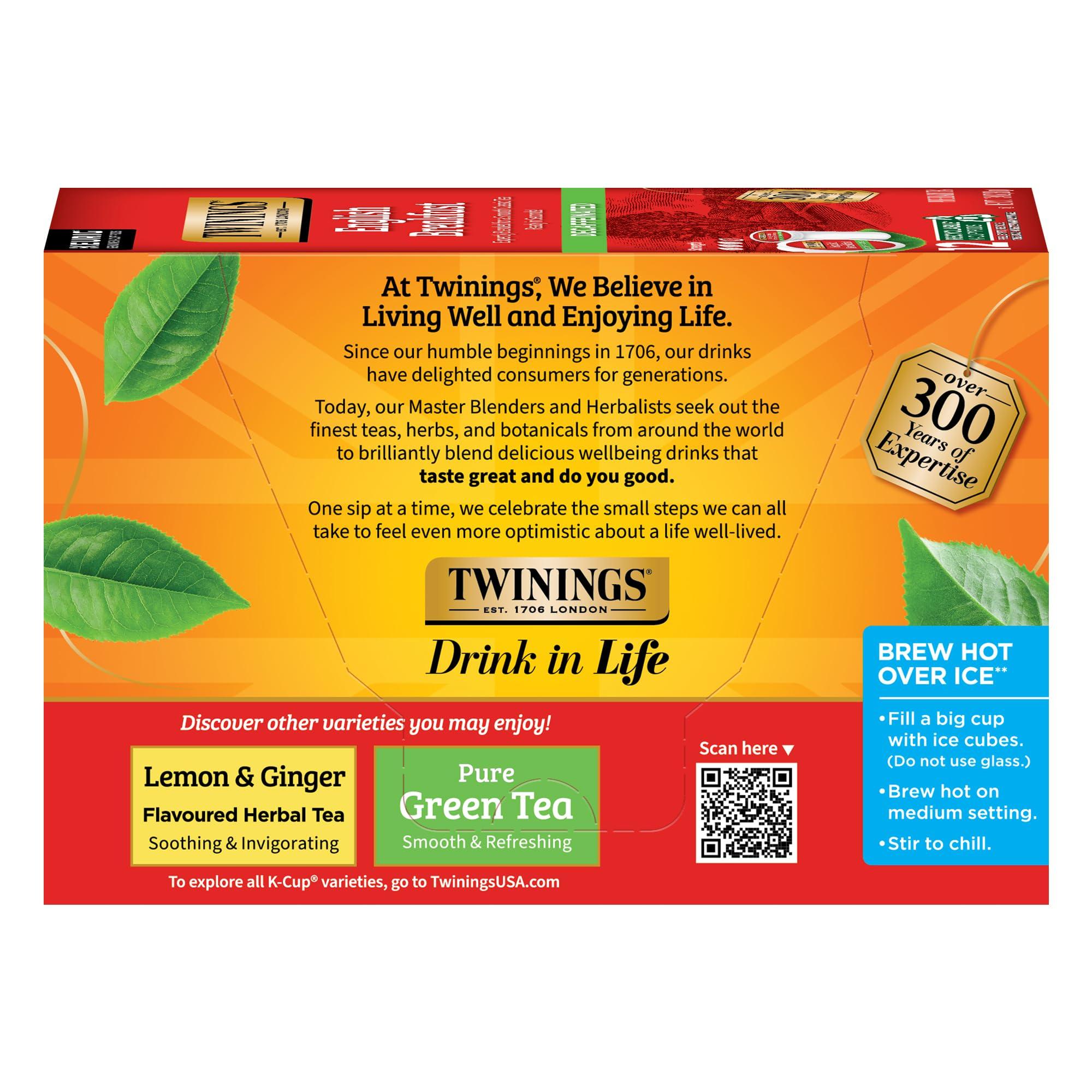 Twinings Decaffeinated English Breakfast Black Tea 72 K-Cup Pods for Keurig, 12 Count (Pack of 6), Smooth, Flavourful, Robust, Enjoy Hot or Iced - Image 5