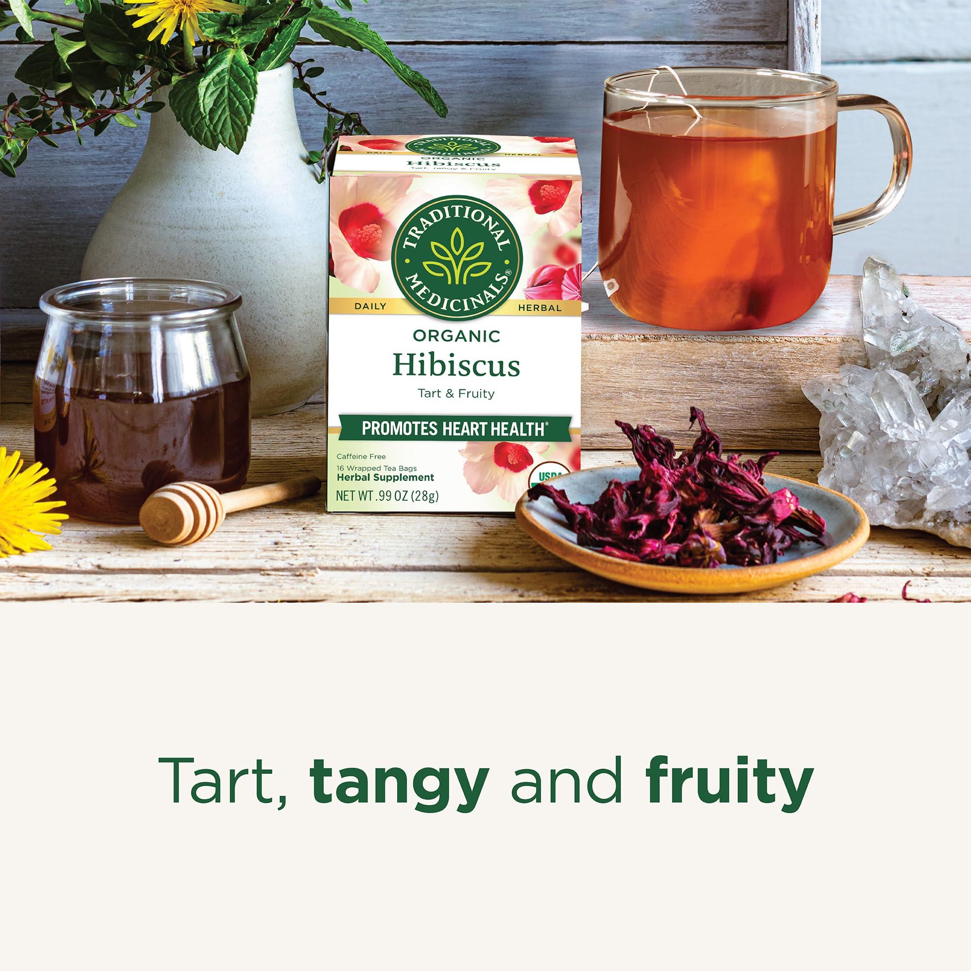 Traditional Medicinals Tea, Organic Hibiscus, Supports Your Cardiovascular System, 16 Tea Bags - Image 4
