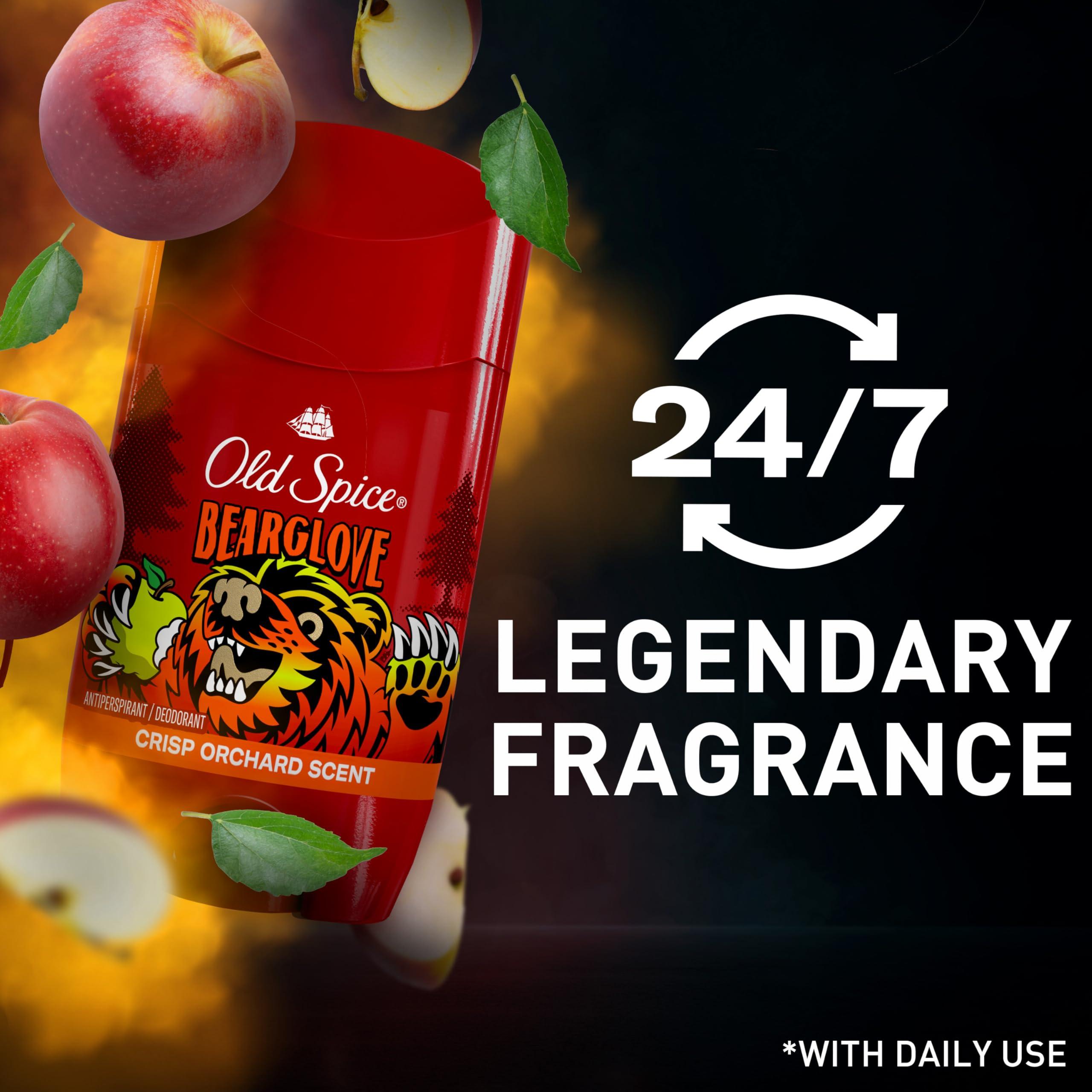 Old Spice Aluminum Free Deodorant for Men, 24/7 Odor Protection, 24/7 Freshness & Lasting Scent, Goes on Clear, Bearglove with Crisp Orchard Scent, 2.6 oz - Image 6