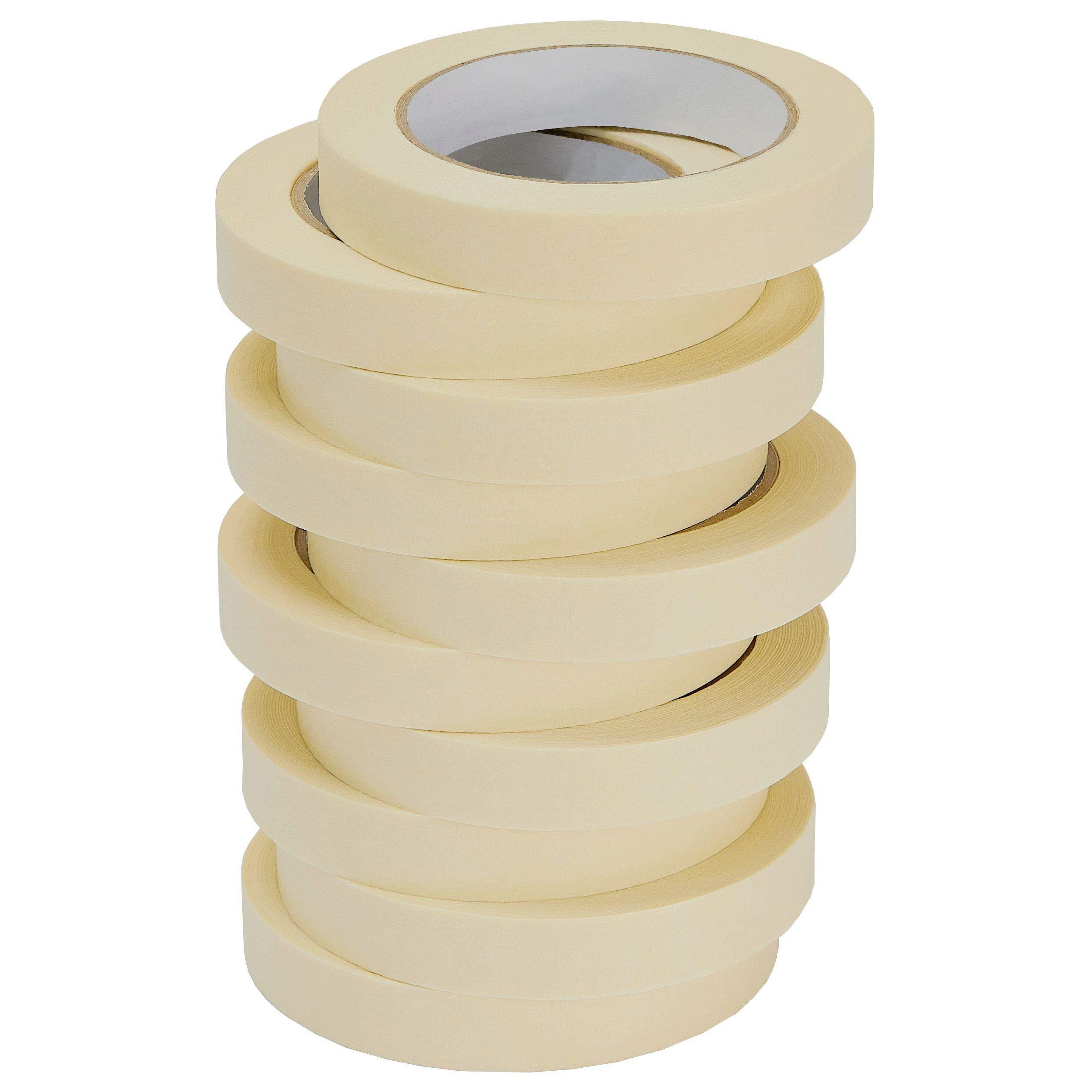 Lichamp Masking Tape 10 Pack General Purpose Beige White Color, 0.75 inch x 55 Yards x 10 Rolls (550 Total Yards), for Painting, Home, Office, School Stationery, Arts, Crafts etc. (3004) - Image 5