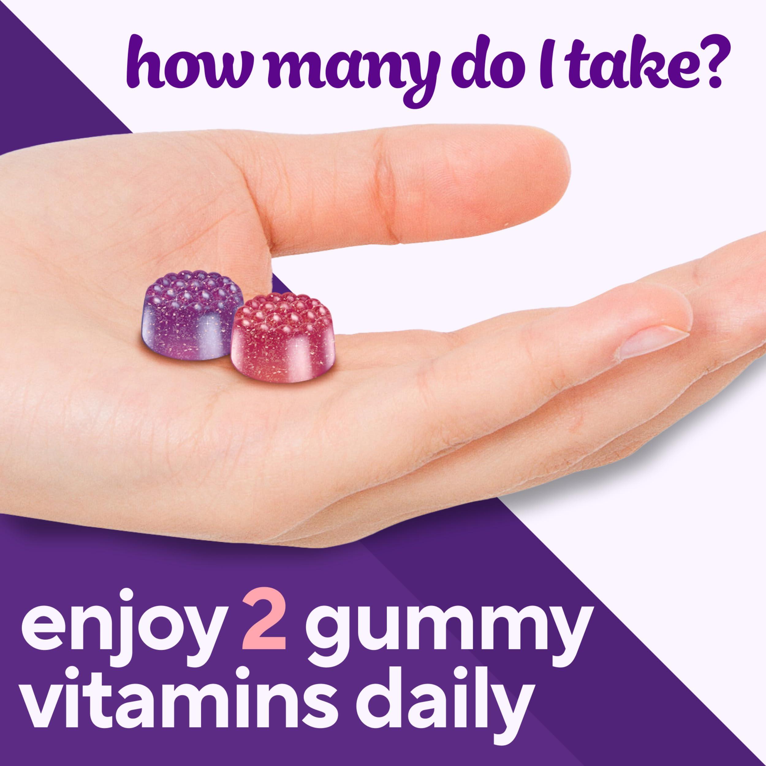 Vitafusion Womens Multivitamin Gummies, Berry Flavored Daily Vitamins for Women with Vitamins A, C, D, E, B-6 and B-12, 150 Count, 75 Day Supply, 150 Count - Image 8