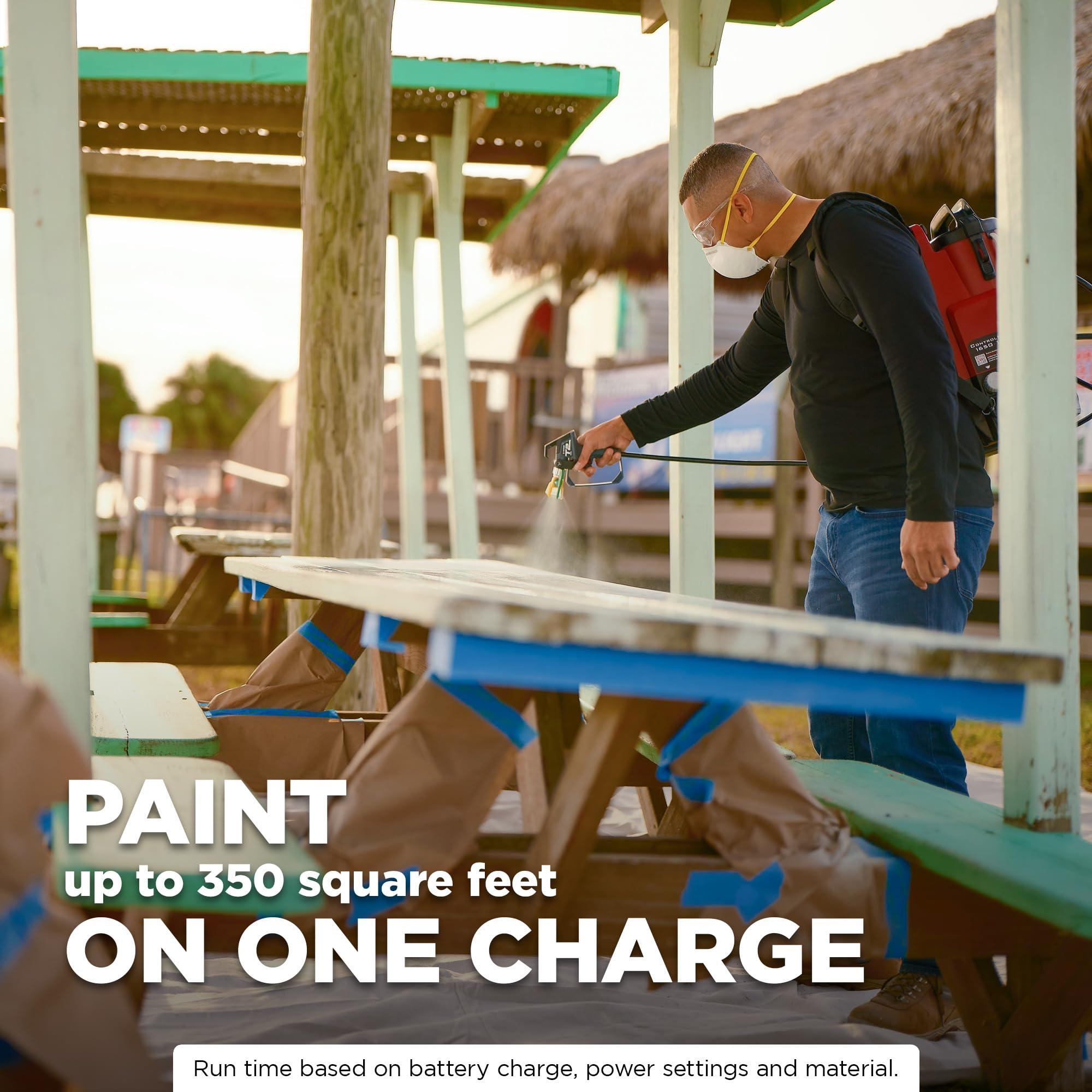 Titan 2441251 ControlMax 1650 18V Cordless High Efficiency Airless Paint Sprayer, HEA Technology Decrease Overspray by up to 55%, Cordless Allows You to go Anywhere - Image 10
