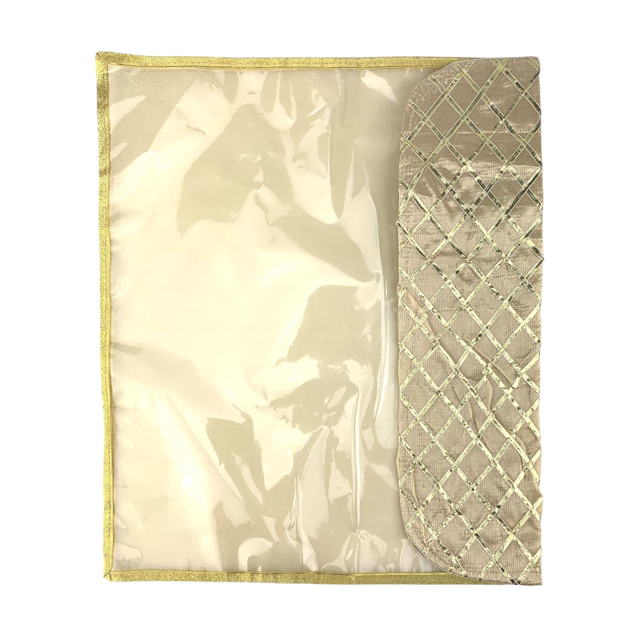 LOVENSPIRE 5 Assorted Gotta Patti Saree Bags Lehnga Cover Clothes Organizer Sari Storage Bag for Wardrobe and Gifting Storage Indian Wedding Favor Cloth Case Birthday - Image 6