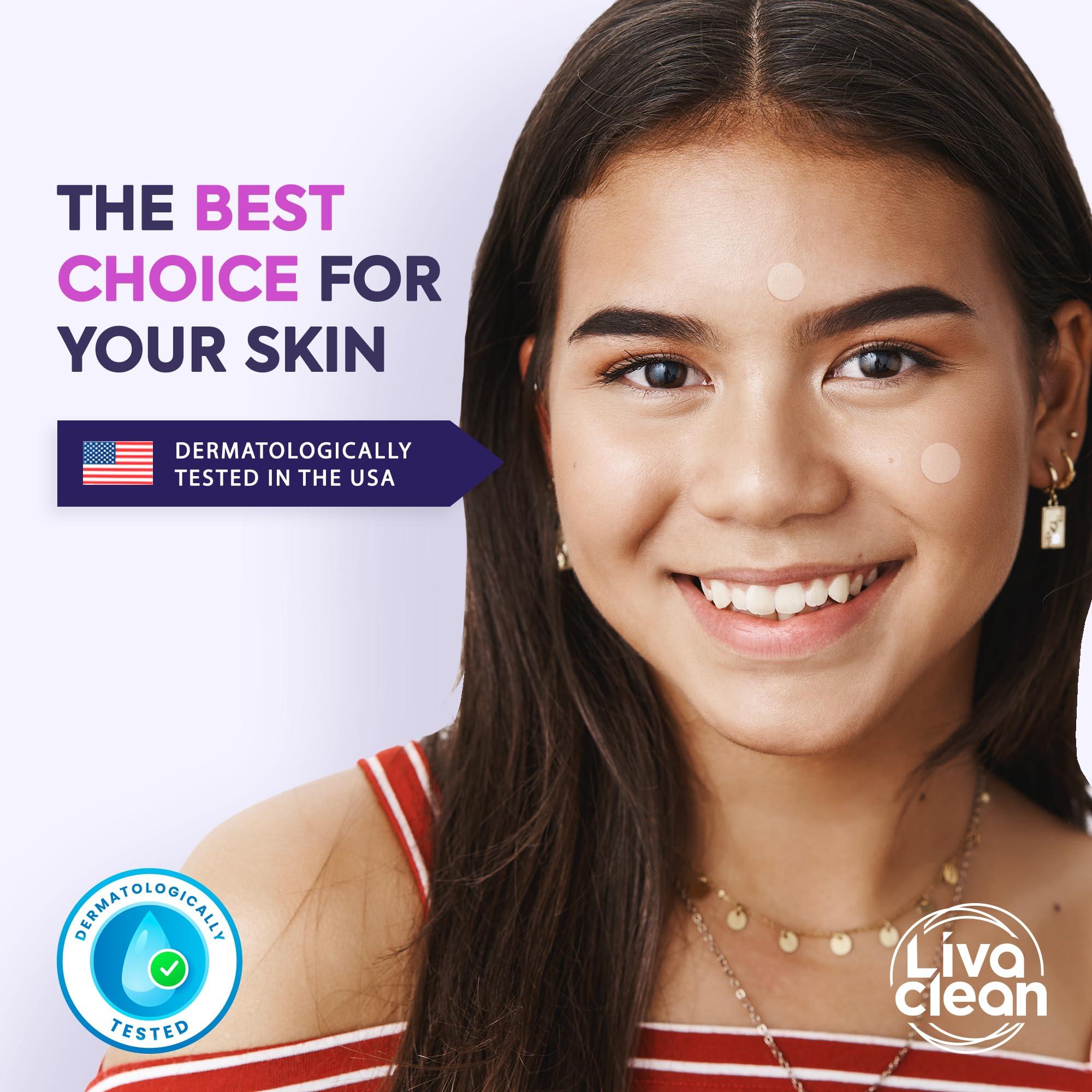 LivaClean 330 CT Pimple Patches for Face w/Salicylic Acid, Tea Tree Oil & Calendula Oil - Four Sizes - Pimple Patch, Hydrocolloid Patch, Acne Patches for Face - Image 5
