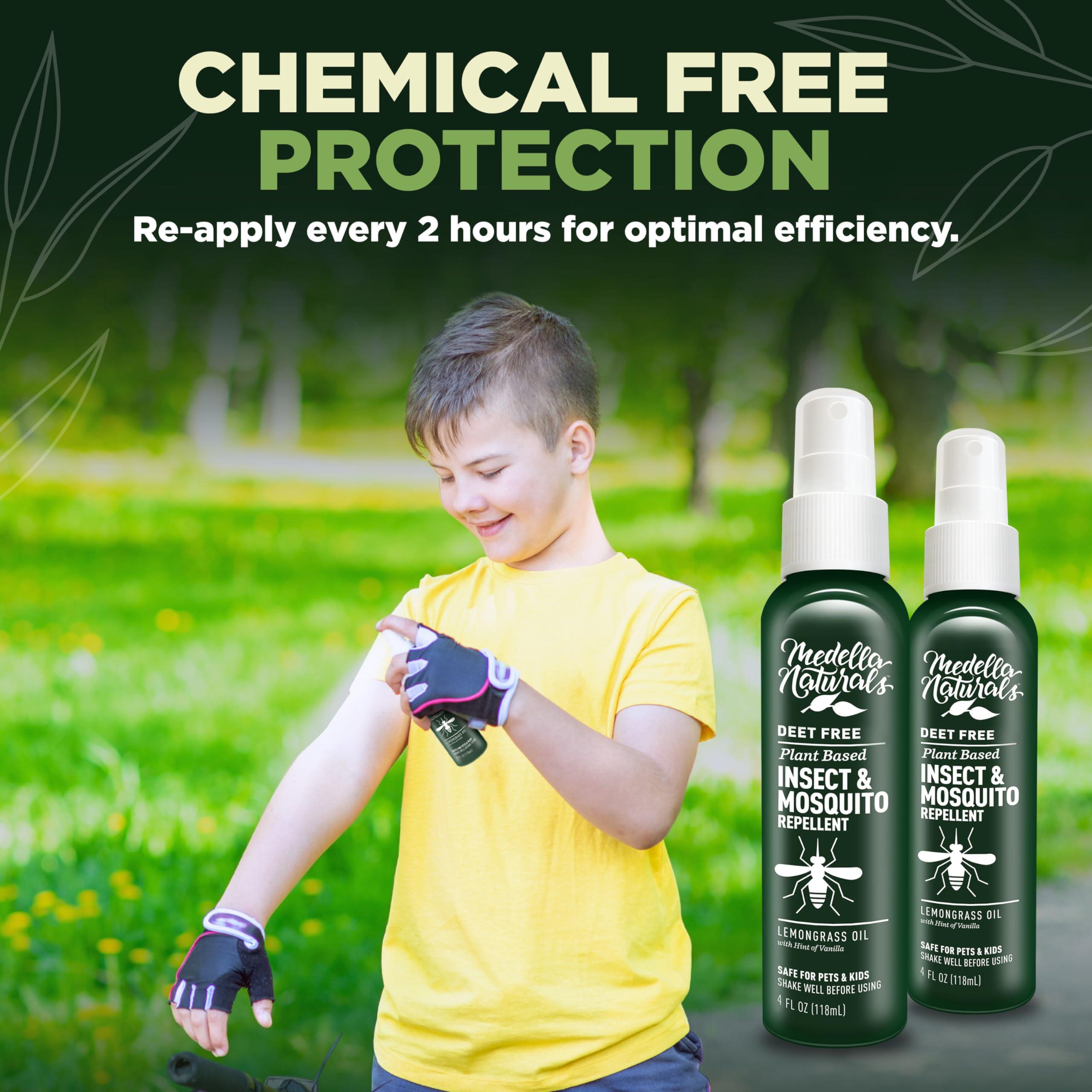 Deet-Free Insect & Mosquito Repellent Pack of 2 (4 oz) – Nice Smelling Insect Repellent with Lemongrass Oil Safe for Pets and Kids – Bug Spray Against Mosquitoes, Gnats, Black Flies, and No-See-ums - Image 3