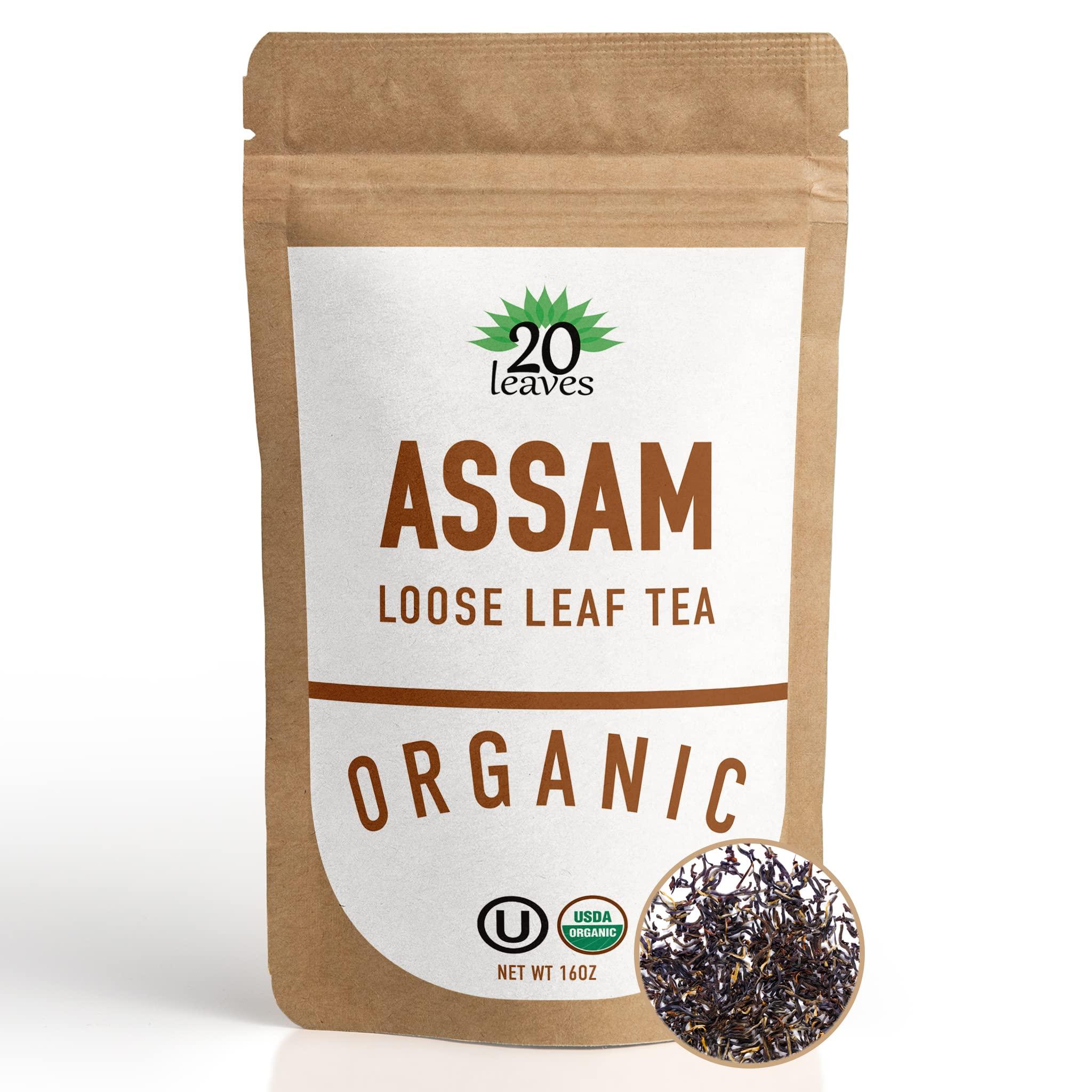 Assam Loose Leaf Black Tea - 100% Certified Organic - 1lb Pouch - 16oz Resealable Bag - 1 Pack - Image 2