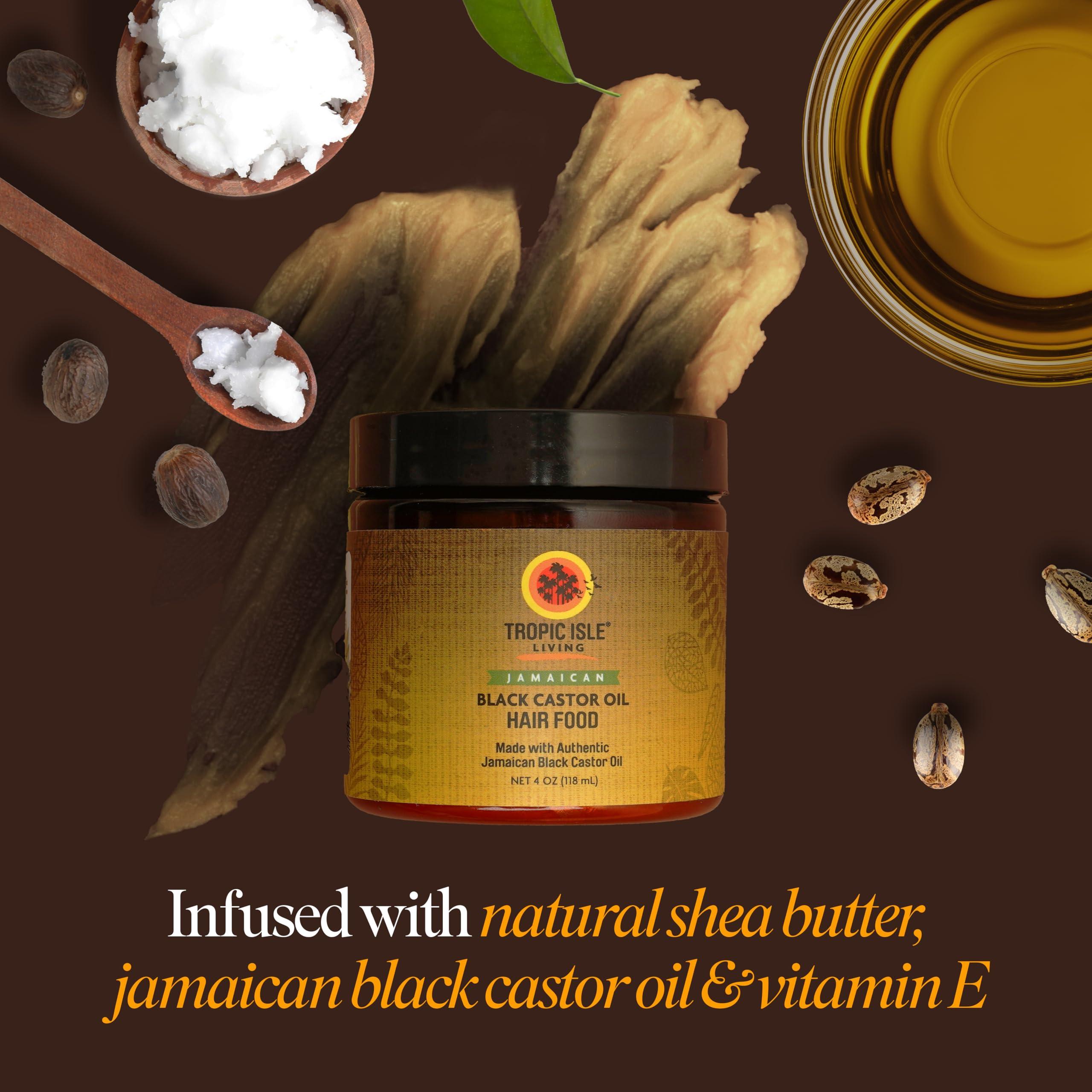 All Natural Black Castor Oil Hair Food | moisturize, thicken, strengthen & increase hair growth | Traditional Handmade Jamaican Black Castor Oil | Strong hair roots, scalp & hair growth - 4oz - Image 2