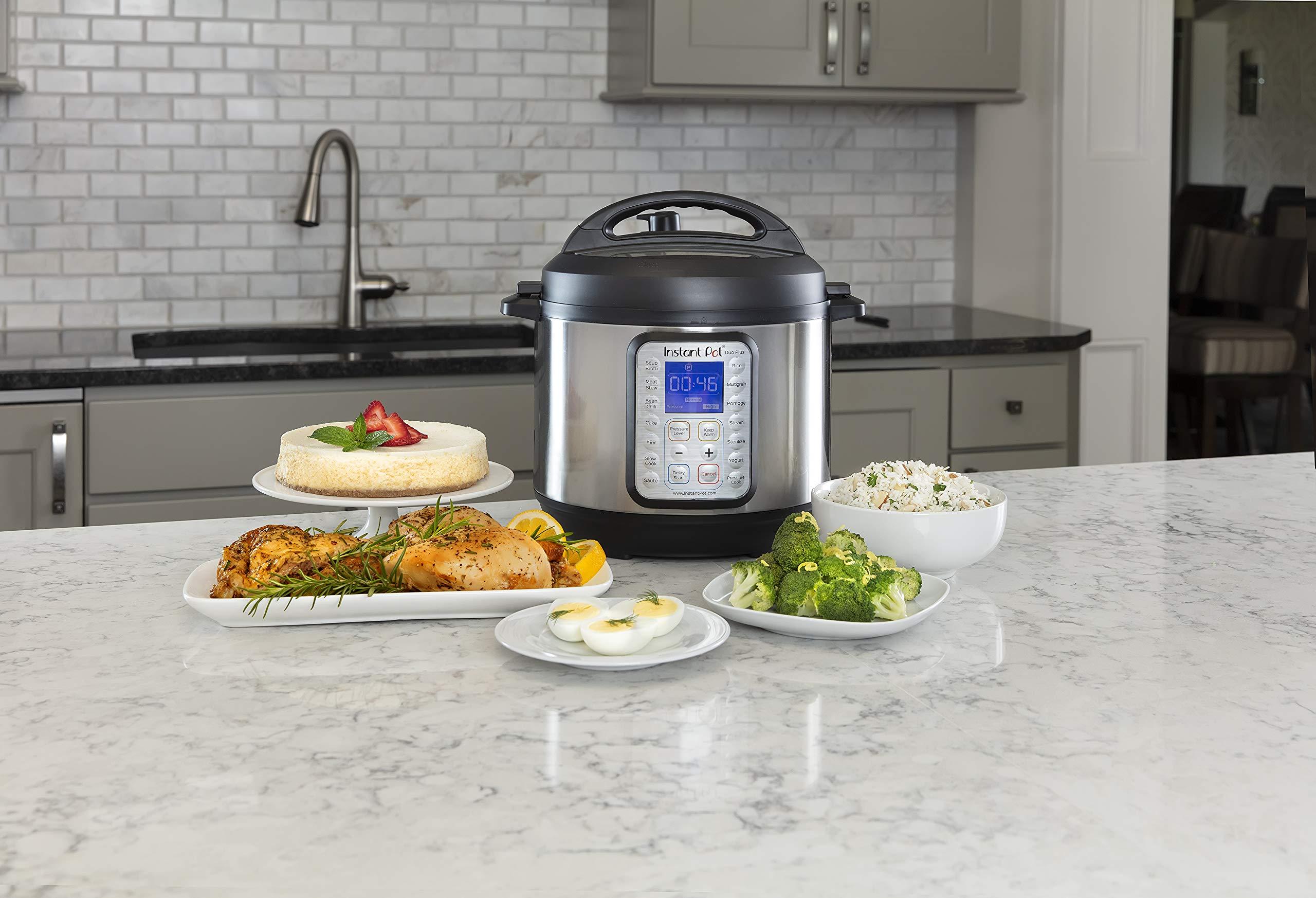 Instant Pot Duo Plus 9-in-1 Multicooker, Pressure Cooker, Slow Cook, Rice Maker, Steamer, Sauté, Yogurt, Warmer & Sterilizer, Includes App With Over 800 Recipes, Stainless Steel, 6 Quarts - Image 2