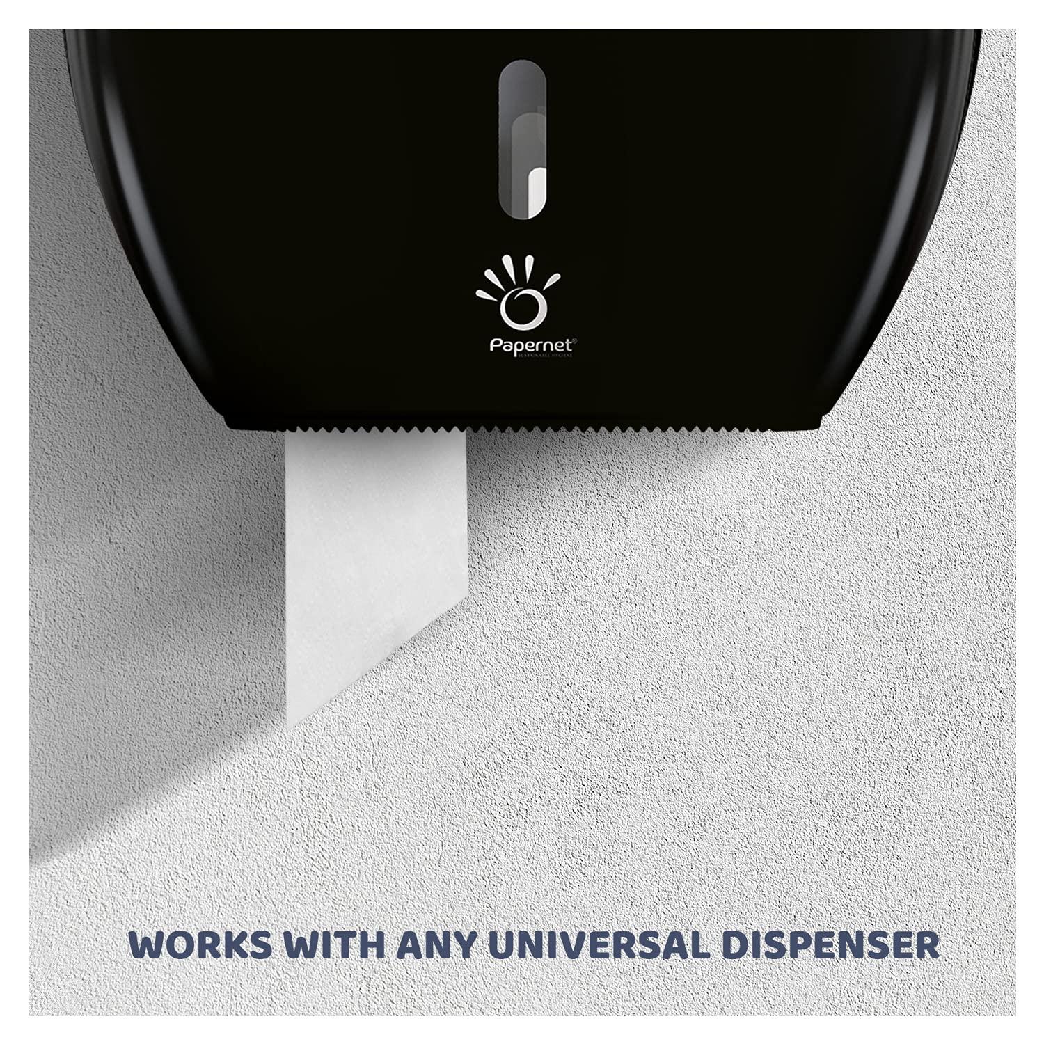 Papernet Jumbo Roll Toilet Tissue | Compatible with Universal Dispenser | 8 Rolls 2 ply 700’ x 3.4’ - Image 5