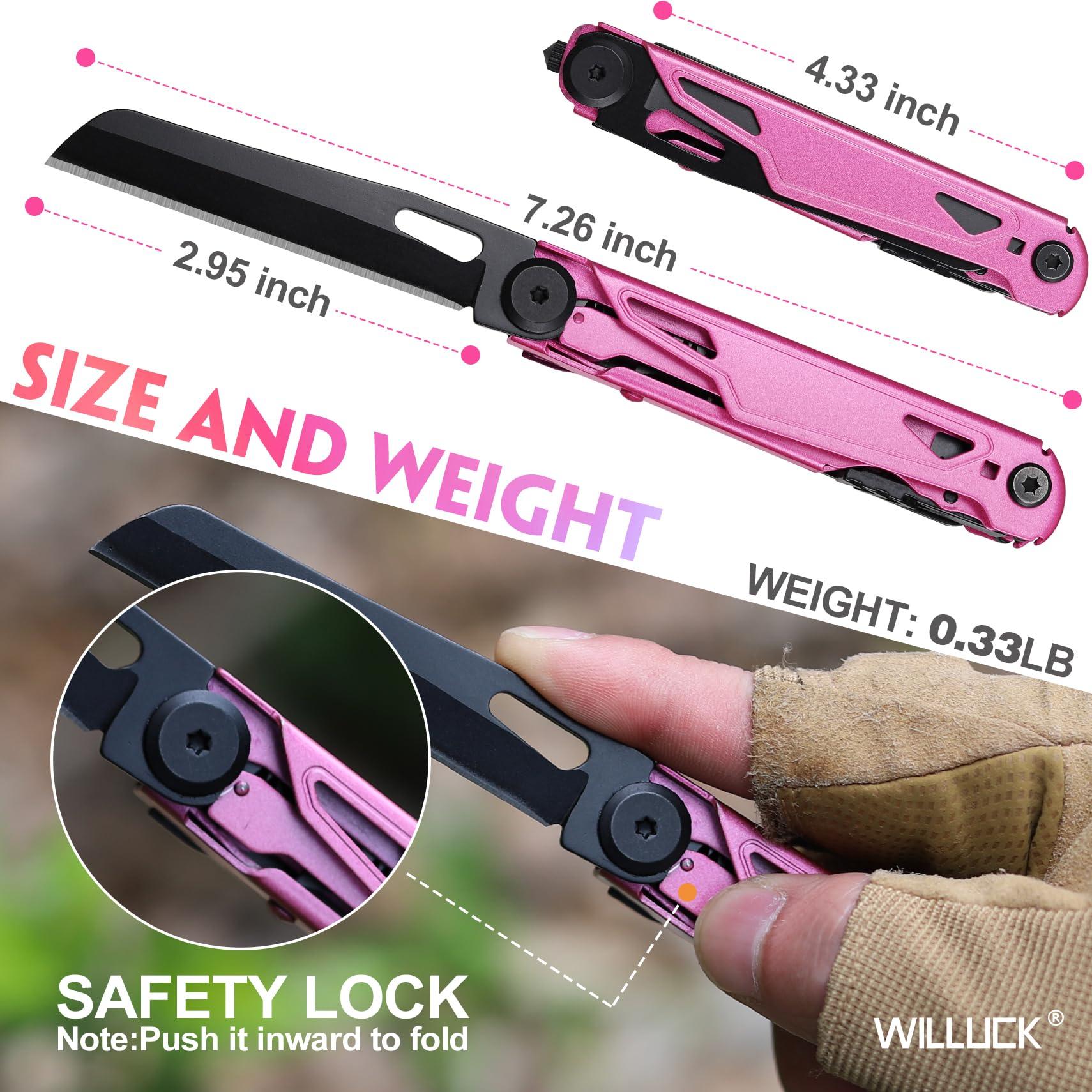 Self Defense Pocket Knife for Women - Stocking Stuffers for Women, Pink Self Defense Knife - Pocket Knives for Woman - Gifts for Woman Wife Mom Girlfriend, Mothers Day Gifts - Image 2