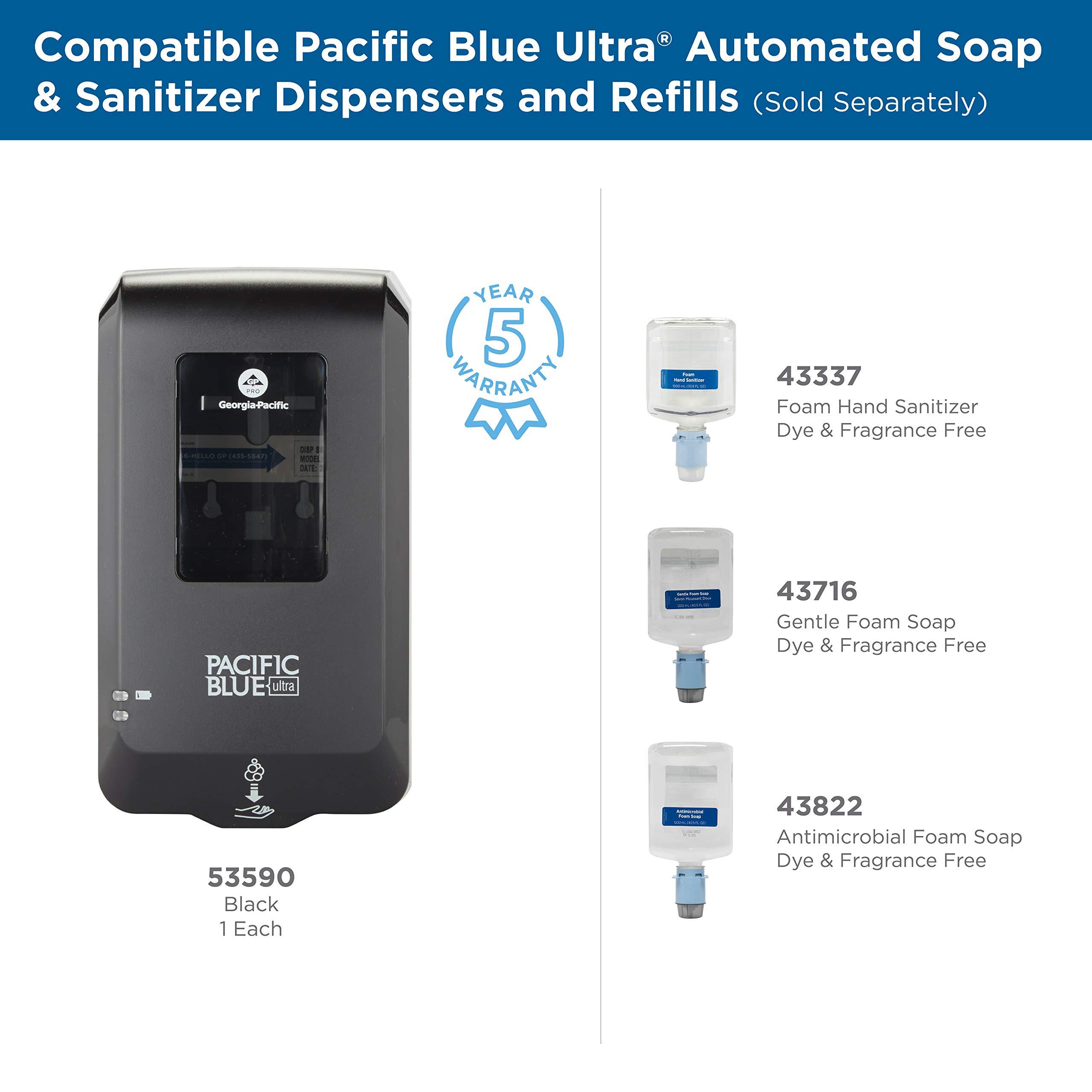 Pacific Blue Ultra Gentle Foam Hand Soap Refill (43716), Compatible Only With Pacific Blue Ultra Automated Touchless Dispenser, Dye and Fragrance Free, 40.5 FL OZ Per Refill, 3 Refills Per Case - Image 5