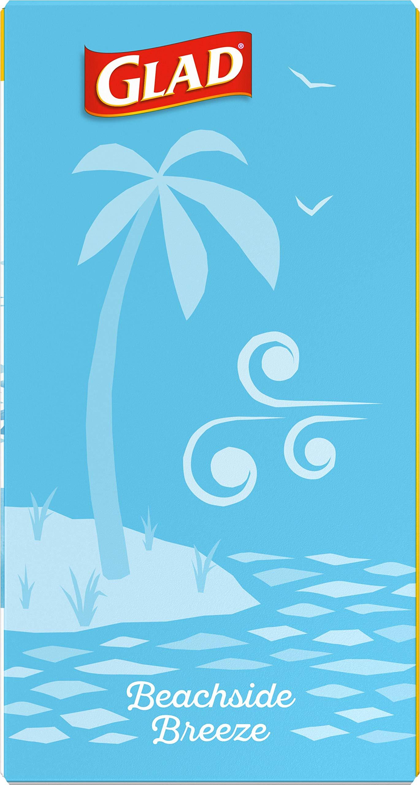 Glad Odorshield Small Drawstring Trash Bags, 4 Gal, Febreze Beachside Breeze, 80 Ct, Pack May Vary - Image 18