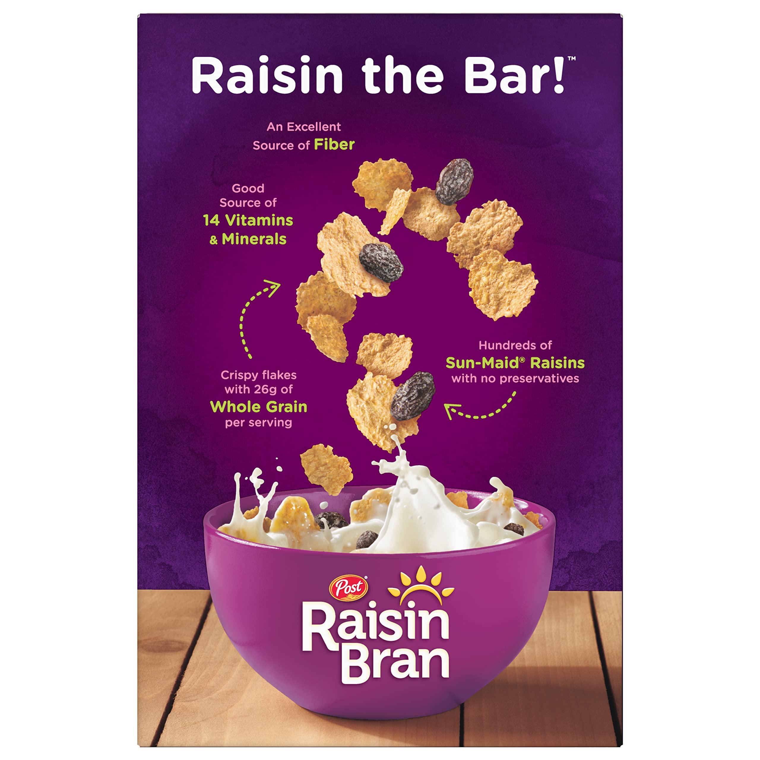 Post Raisin Bran®, Whole Grain Wheat & Bran Breakfast Cereal, Kosher, 16.6 Ounce - Image 4
