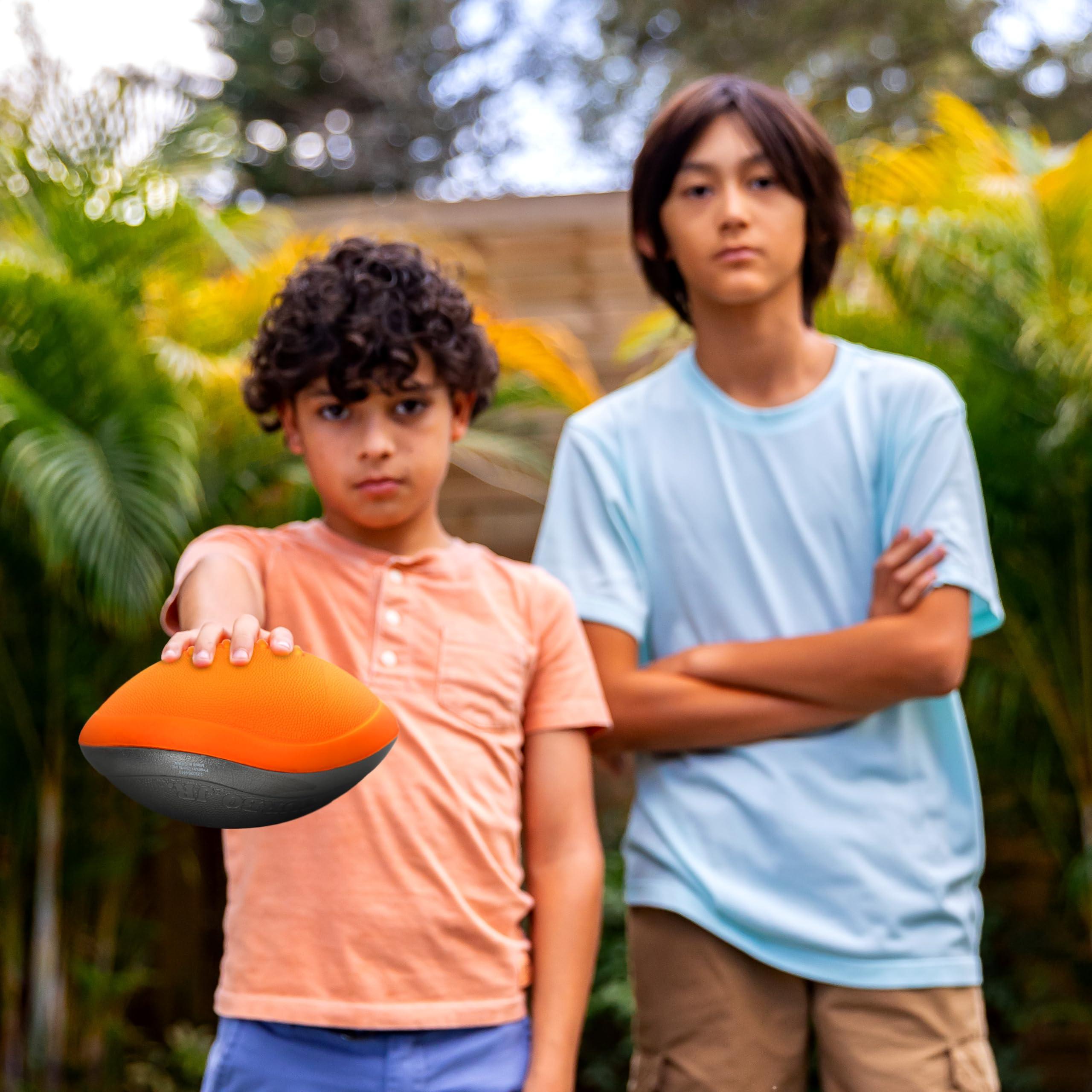 NERF Turbo Jr. Kids Foam Football - Classic Foam Football for Kids - Indoor + Outdoor Soft Foam Ball - Kids Mini Soft Foam Ball - NERF Toy Football for Kids - Easy Throw + Catch Youth Football - Image 6