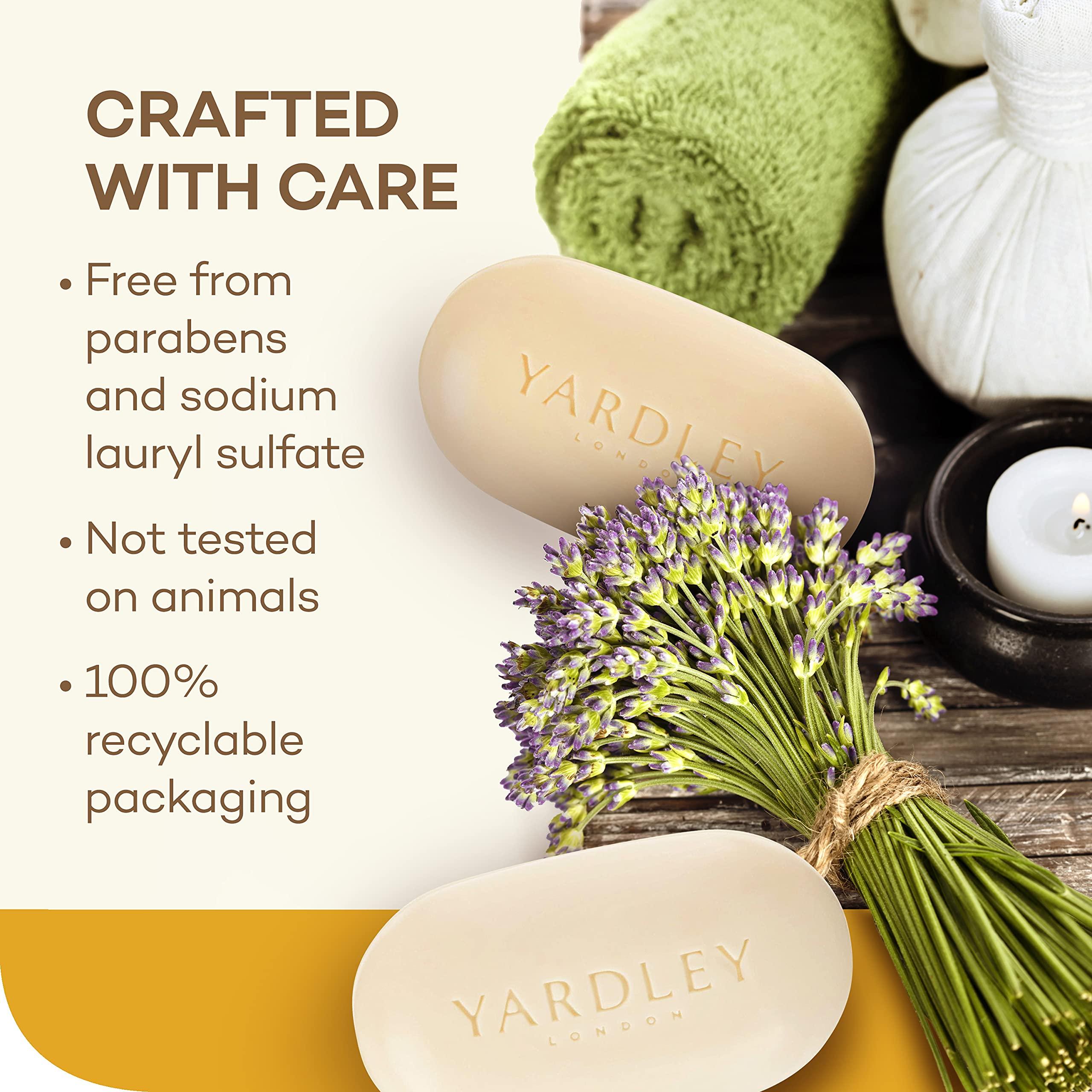 Yardley London Lemon Verbena Naturally Moisturizing Bath Bar, 4 ounce - Image 6