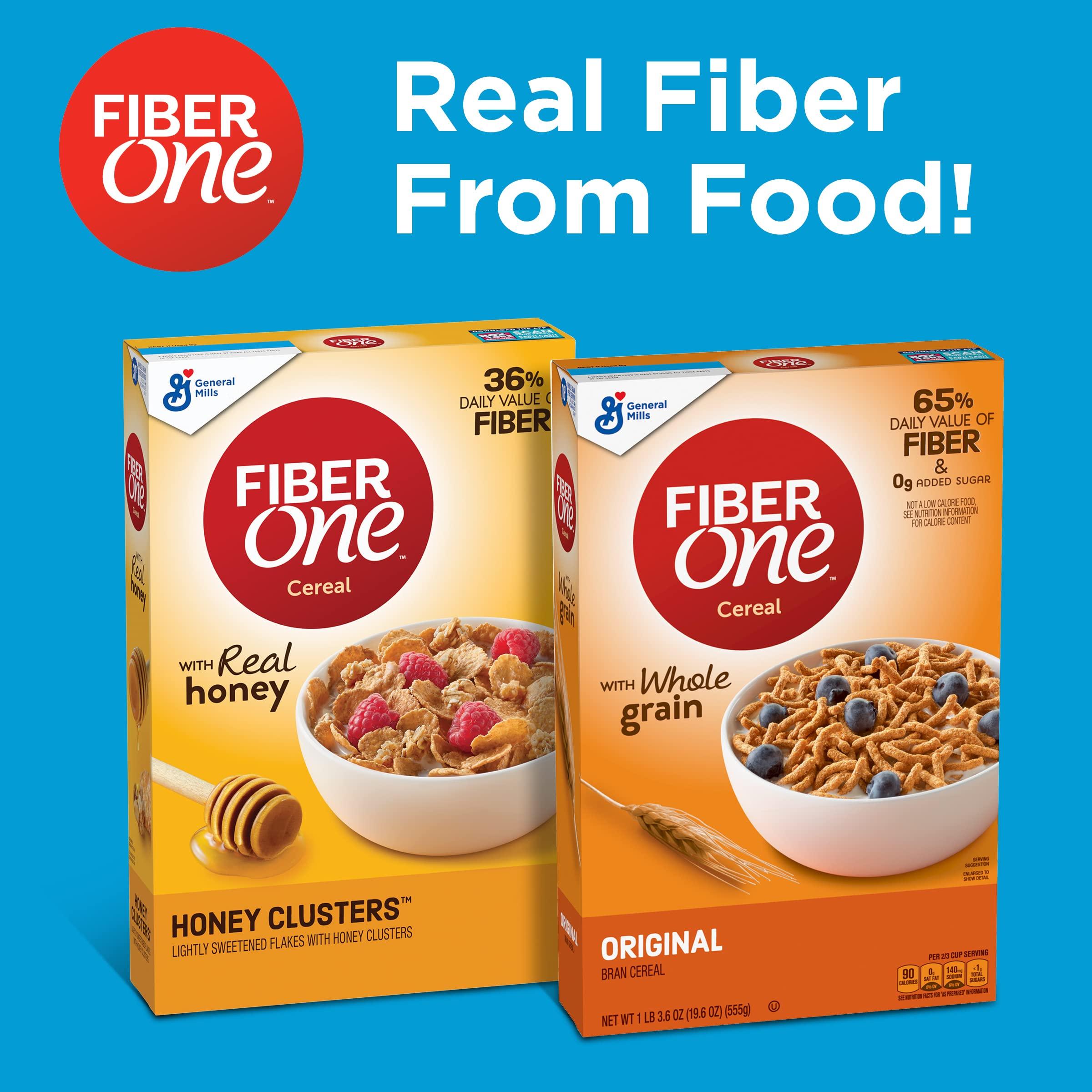 Fiber One Cereal, Original Bran, High Fiber Cereal Made with Whole Grain, 19.6 oz - Image 8