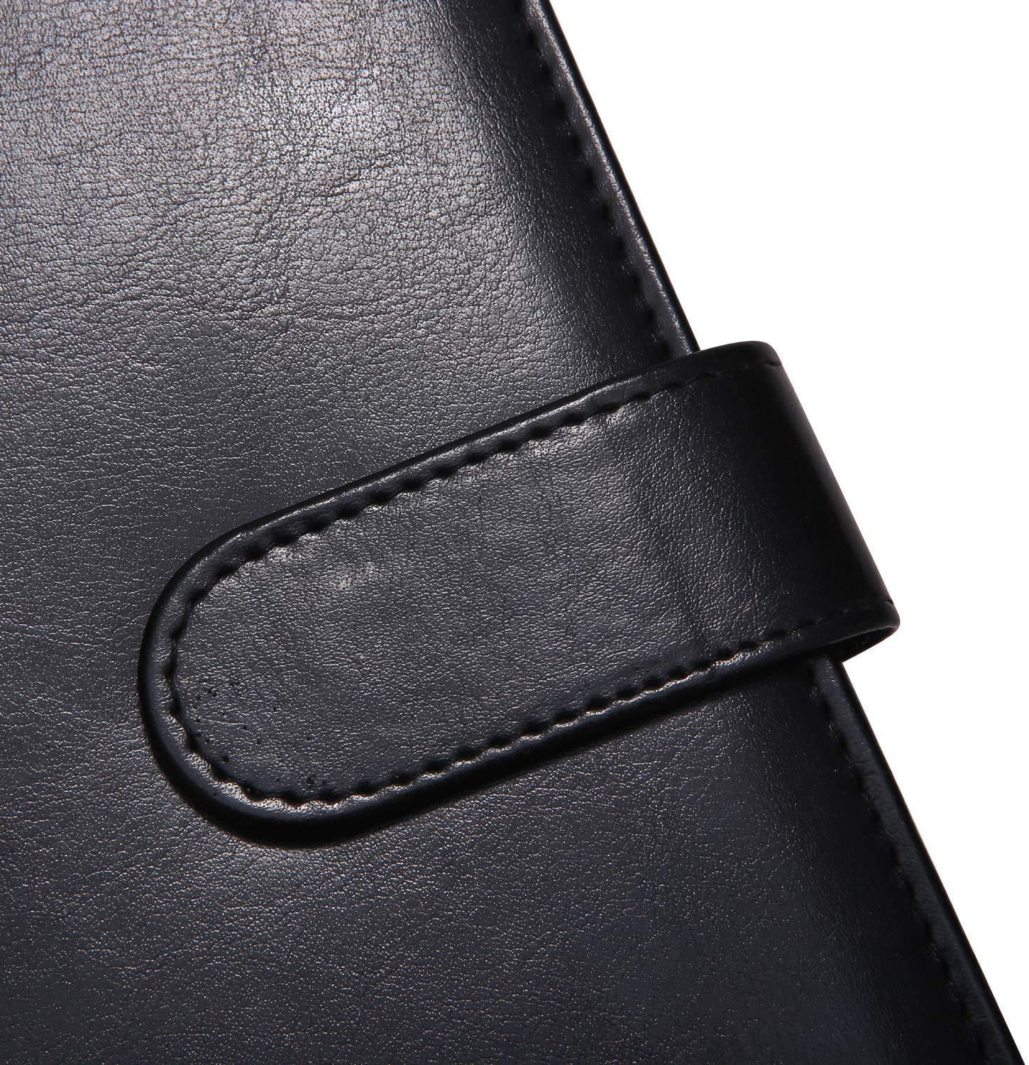 Padfolio Clipboard Folder Portfolio, Mymazn Faux Leather Storage Clipboard with Cover for Legal Pad Holder Letter Size A4 Writing Pad for Business School Office Conference Notepad Clip Boards (Black) - Image 5