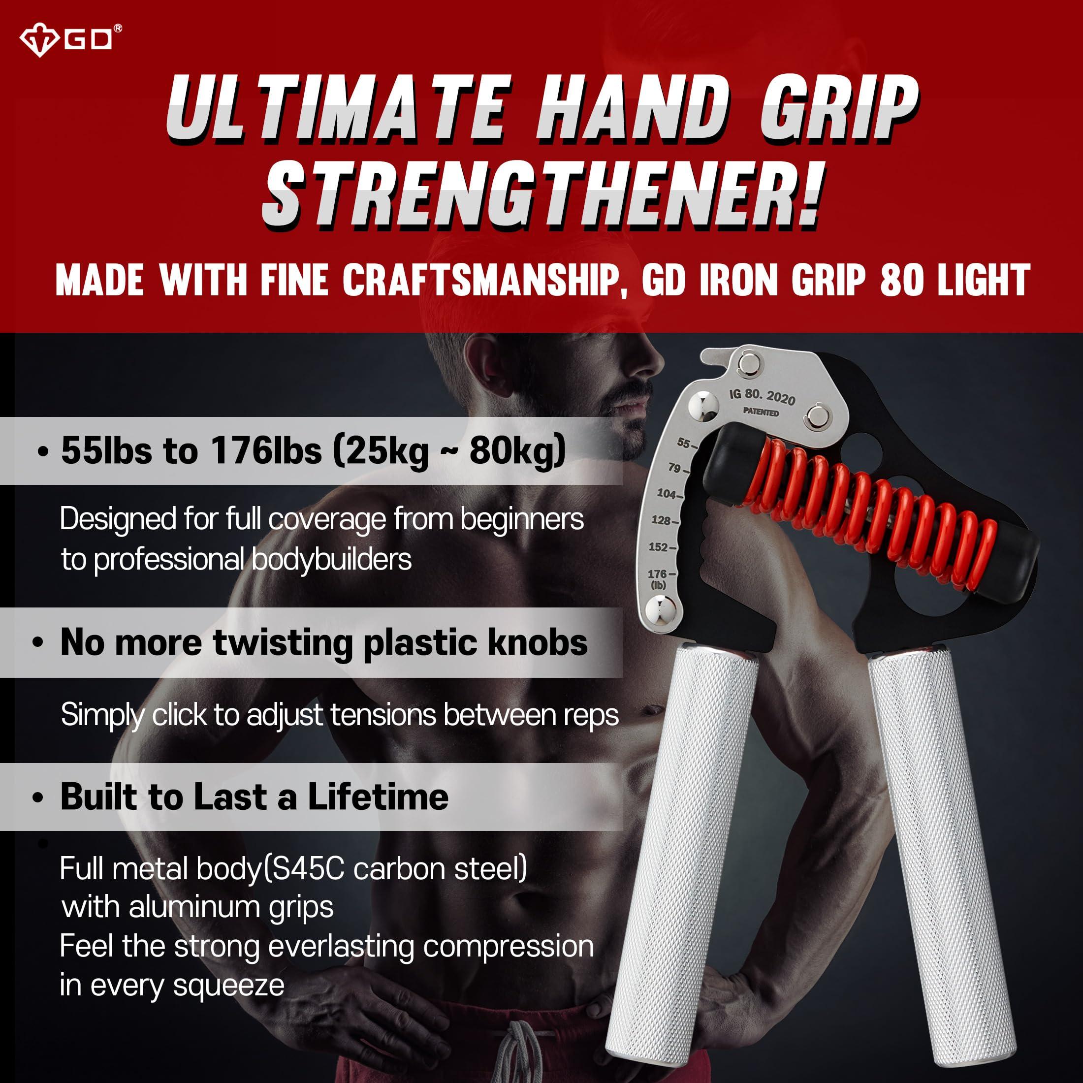 GD IRON GRIP Grip Strength Trainer Adjustable Hand Gripper Strengthener Hand Grip Exerciser Wrist Strengtheners Silent & Durable – Forearm, Finger & Hand Strength Training for Athletes, Climbers & Rehabilitation - Image 3