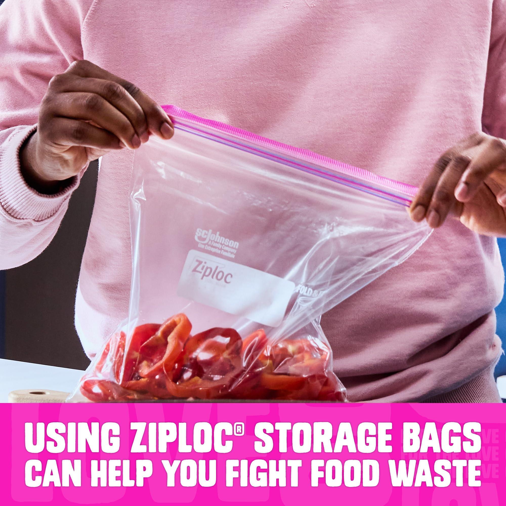 Ziploc Gallon Food Storage Bags, Stay Open Design with Stand-Up Bottom, Easy to Fill, 42 Count - Image 6