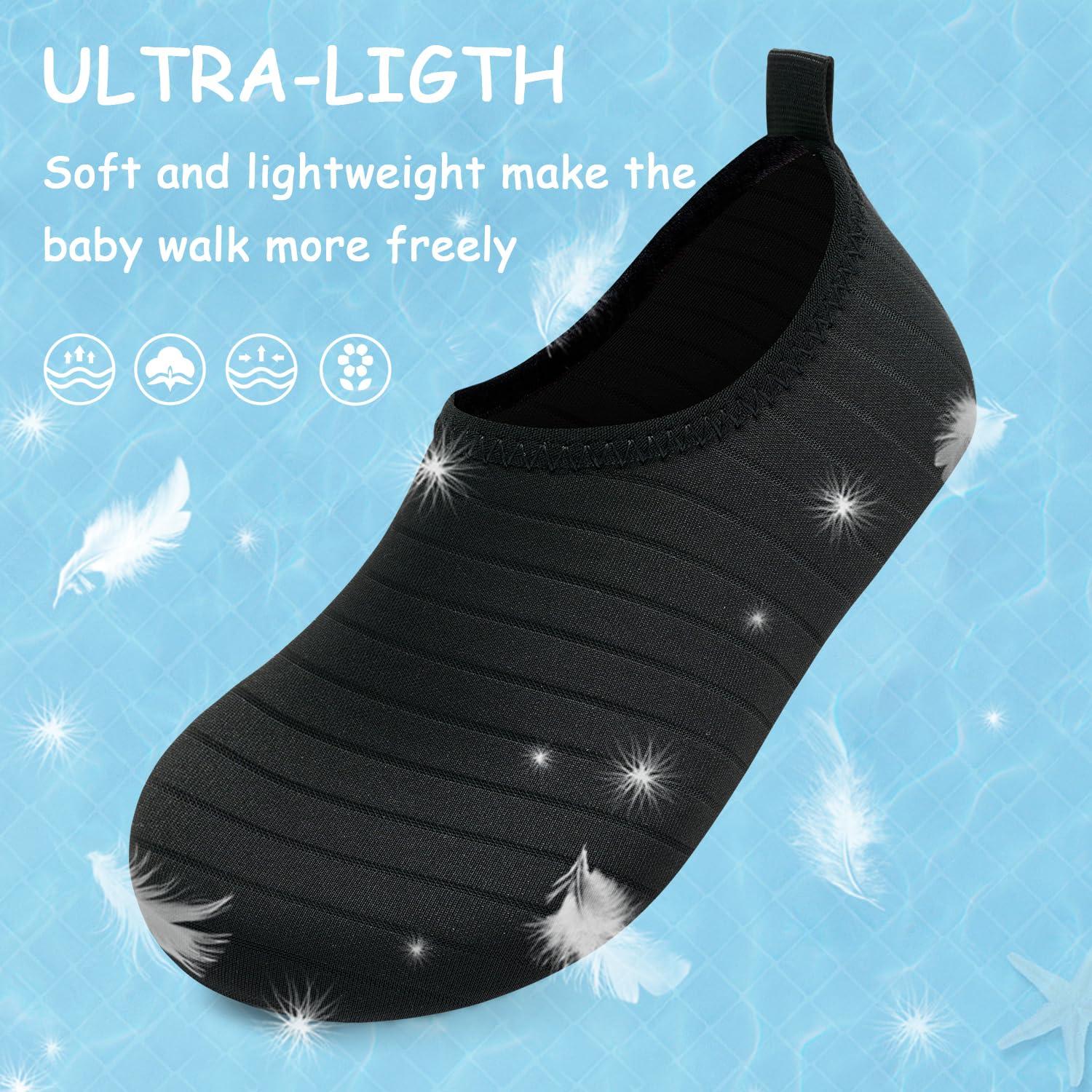 ANLUKE Kids Boys Girls Water Shoes Barefoot Aqua Socks Fast Dry Beach Swim Outdoor Sports Shoes for Toddler - Image 3