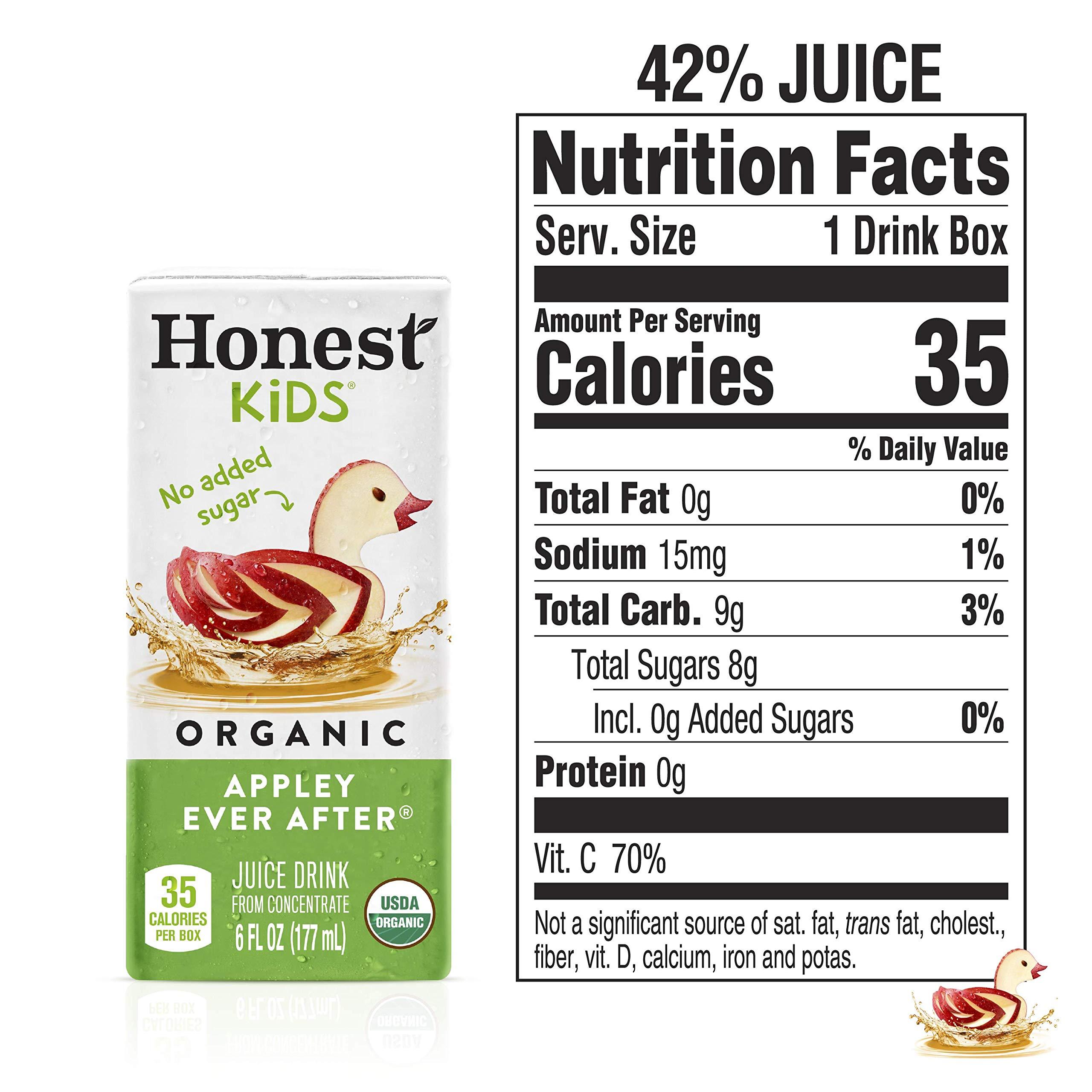 Honest Kids Appley Ever After, Organic Juice Drink, 6 Fl oz Juice Boxes, Pack Of 40, Apple - Image 2