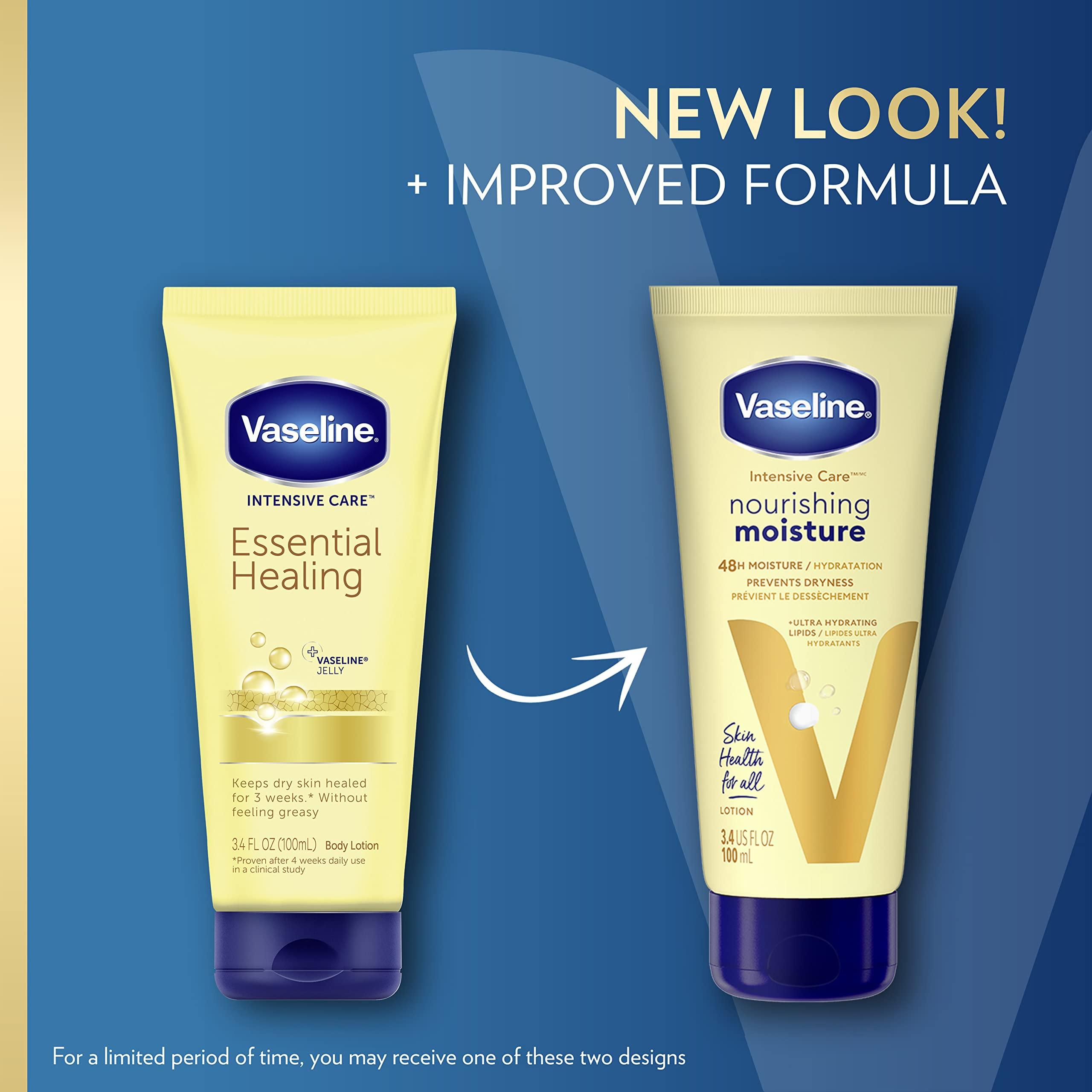 Vaseline Nourishing Moisture Body Lotion Hand & Body Lotion Pack of 12 for Dry Skin made with Ultra-Hydrating Lipids & Pure Oat Extract 3.4 oz - Image 3