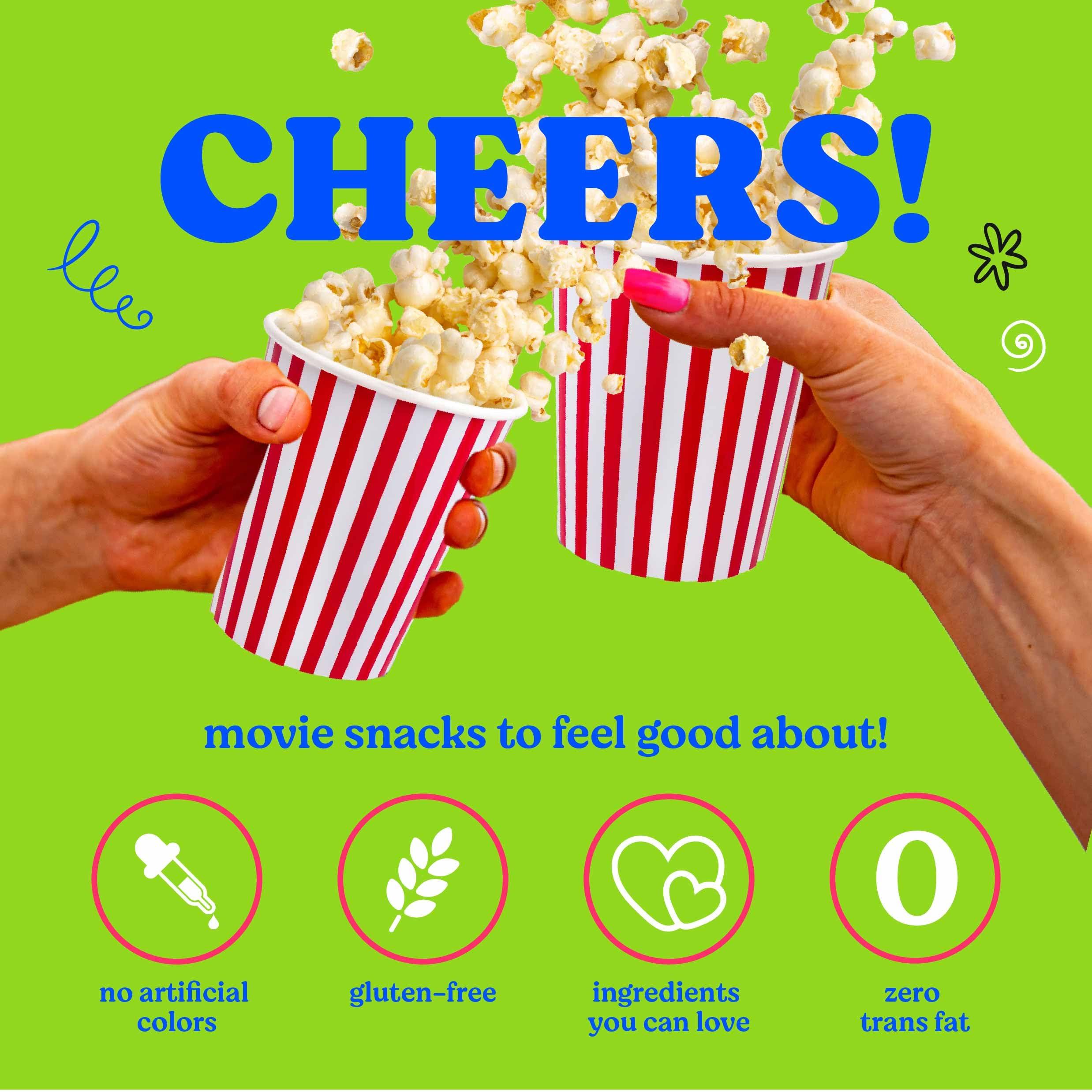 Pop n' Dulge Popcorn Movie Night Supplies 16 pcs Gift Set, 5 Gourmet Popcorn Kernels, 5 Seasoning Variety Packs Non-GMO Kosher Snacks, Great Housewarming Family Date Night Gifts Basket Ideas For Him Her - Image 6
