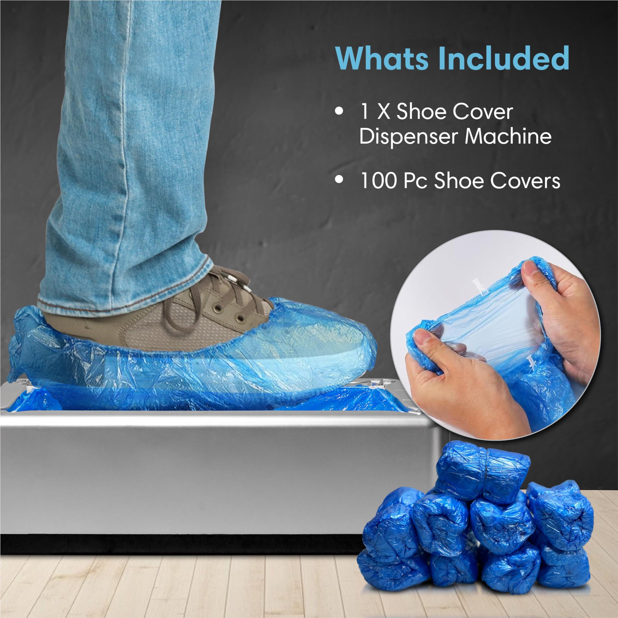 Eastern Halt Shoe Cover Dispenser Automatic,100 Pcs Disposable Shoe Cover, One Size Fits All, Shoe Protector Covers for House Office Hospital Hotel, Booties Non-Slip Foot Covers - Image 5