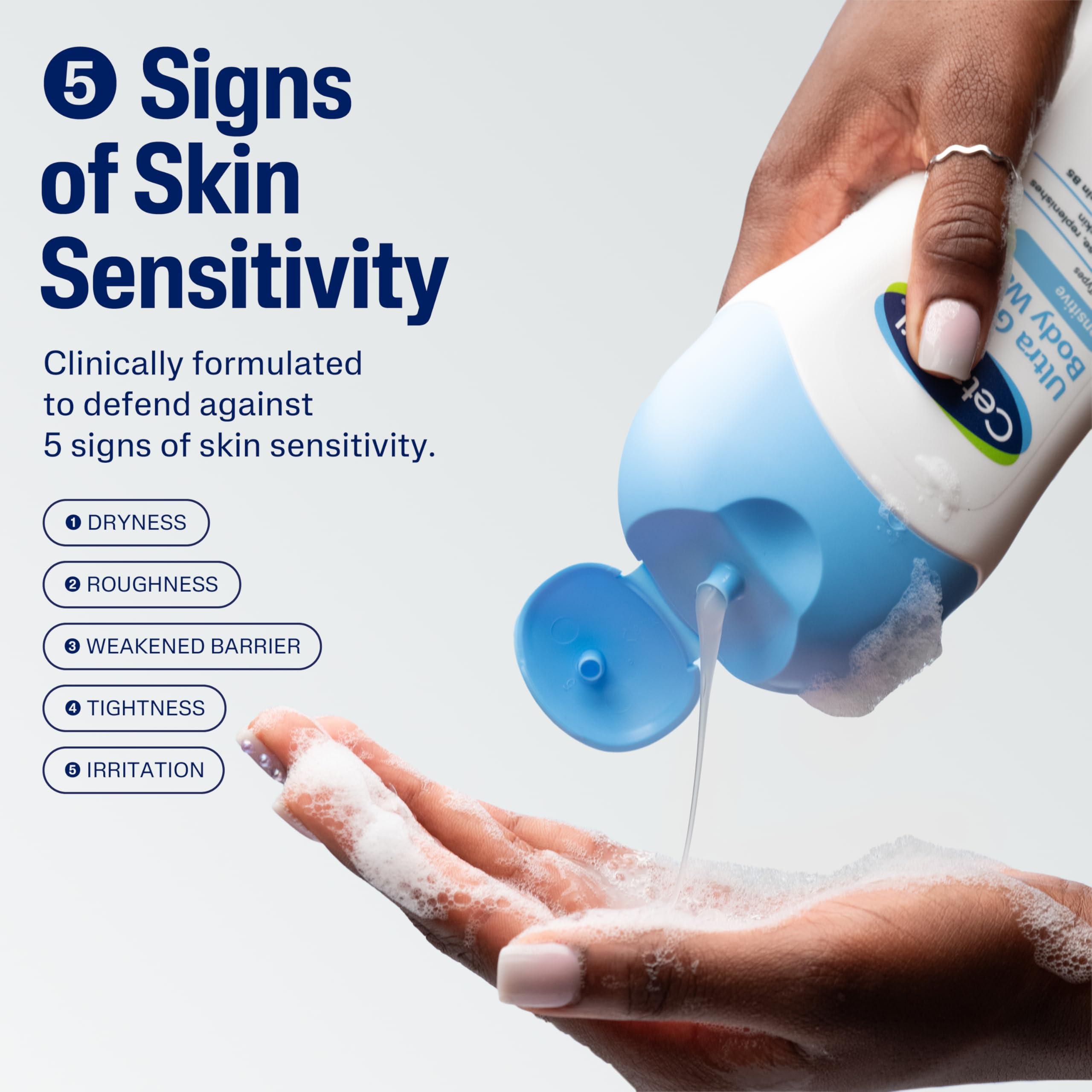 Cetaphil Ultra Gentle Refreshing Body Wash, For Dry to Normal, Sensitive Skin, 16.9oz Pack of 3, Aloe Vera, Calendula, Vitamin B5, Hypoallergenic, Paraben Free, Fragrance Free, Dermatologist Tested - Image 9
