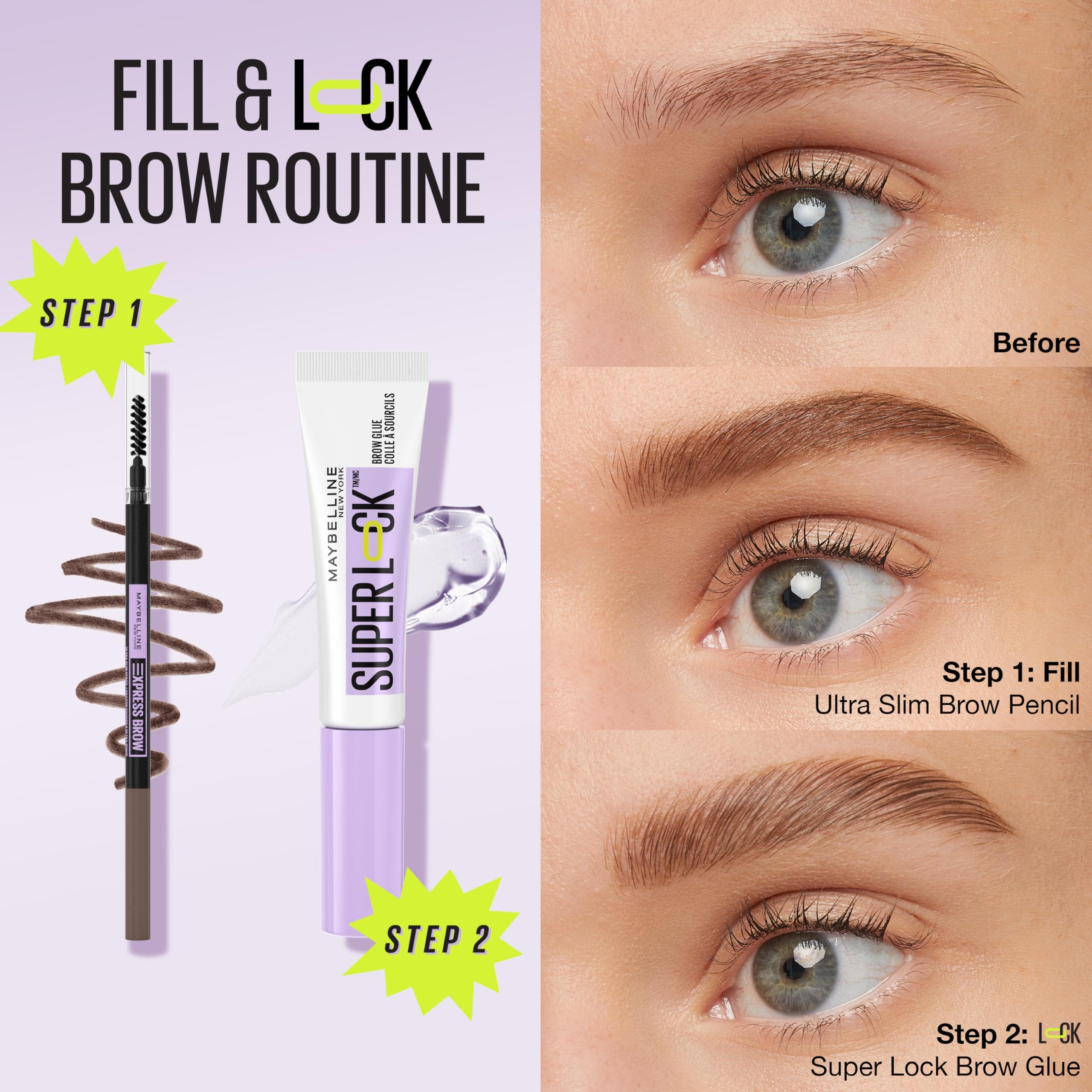 Maybelline Express Brow Ultra Slim Eyebrow Makeup, Brow Pencil with Precision Tip and Spoolie for Defined Eyebrows, Soft Brown, 1 Count - Image 3